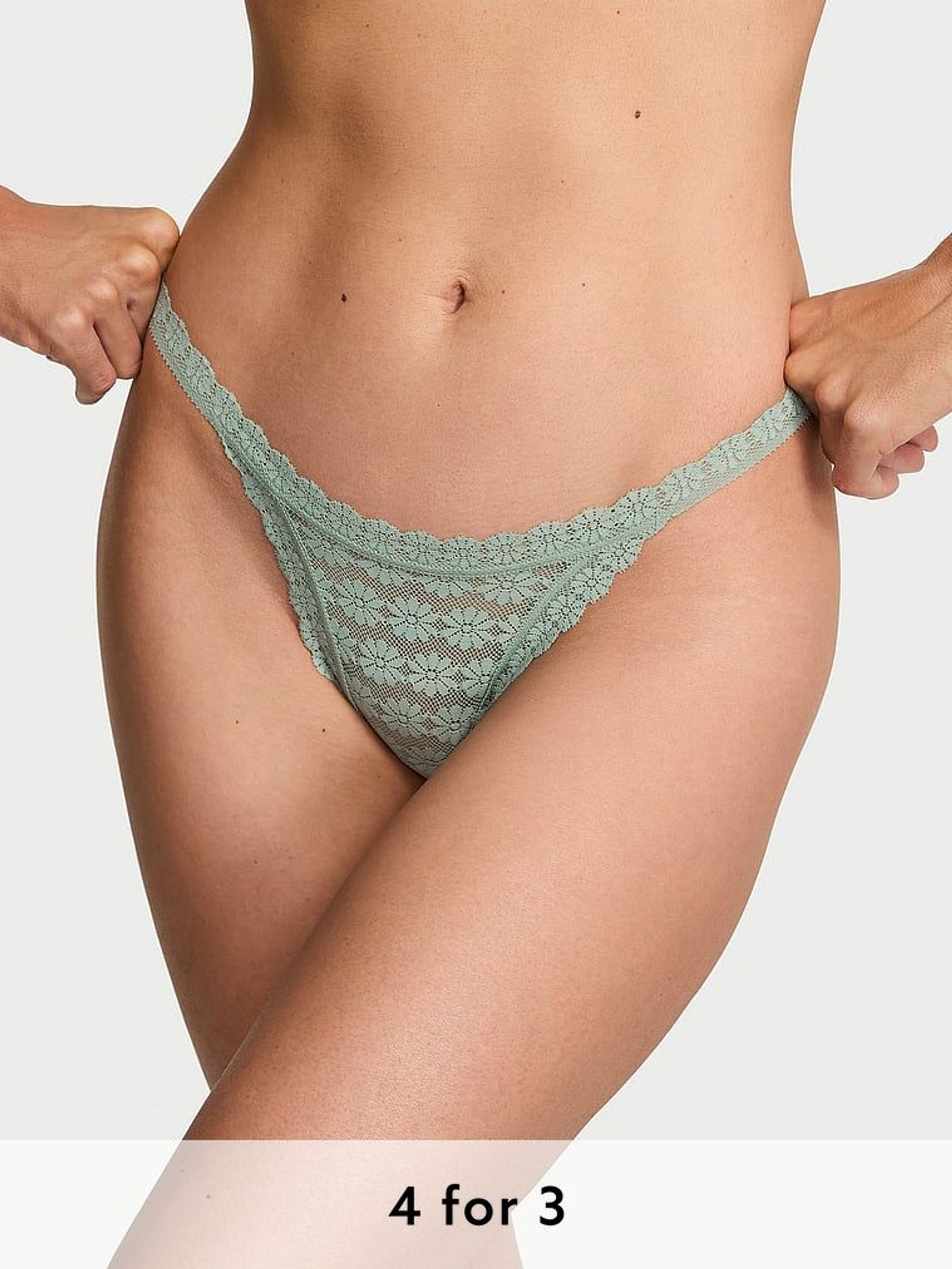 Seasalt Green Thong Knickers (AM6812) | £9