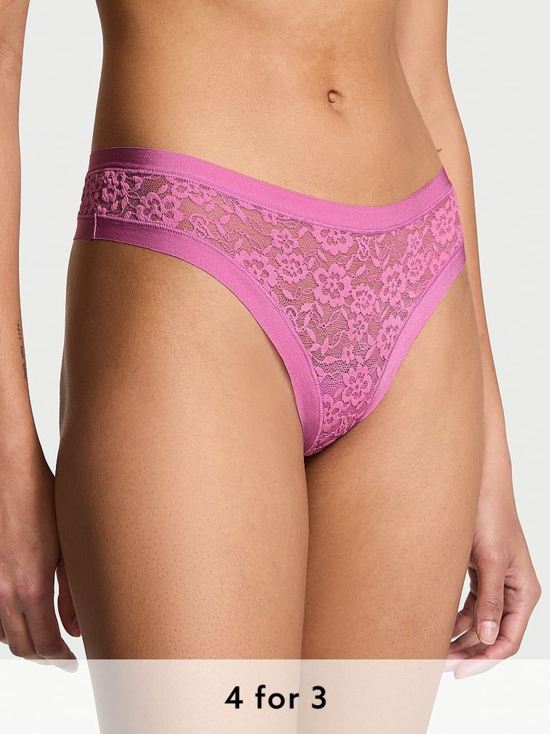 Cocktail Purple Thong Knickers (AM6827) | £9