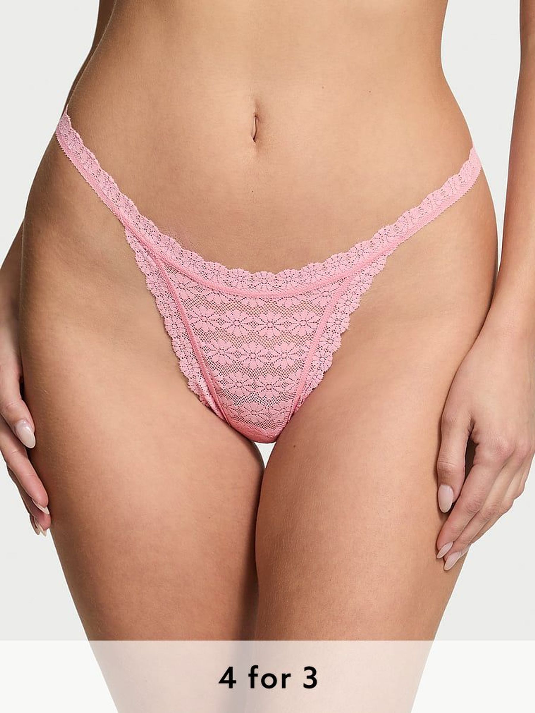 Pink Hope Thong Knickers (AM6831) | £9