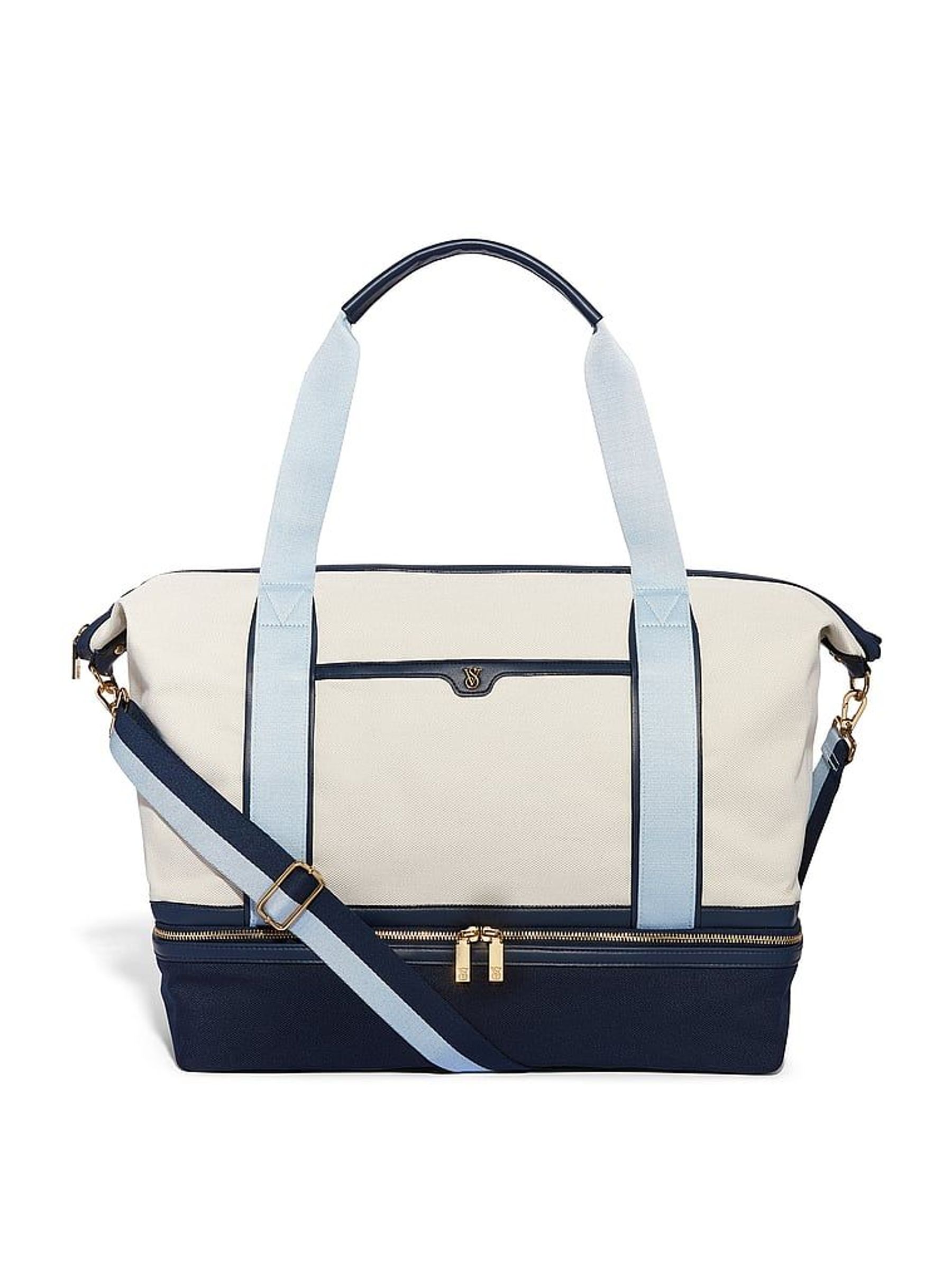 Blue and White Getaway Overnight Bag (AM6878) | £119