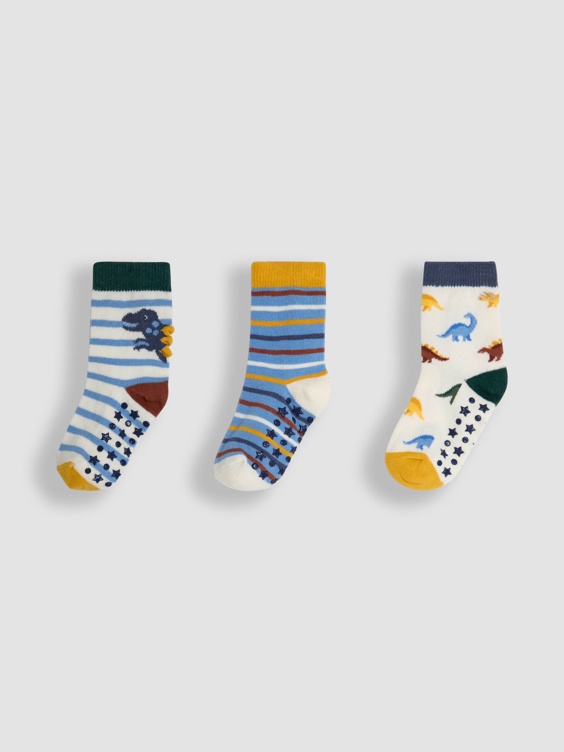 Blue 3-Pack Printed Socks (AM7711) | £9.50