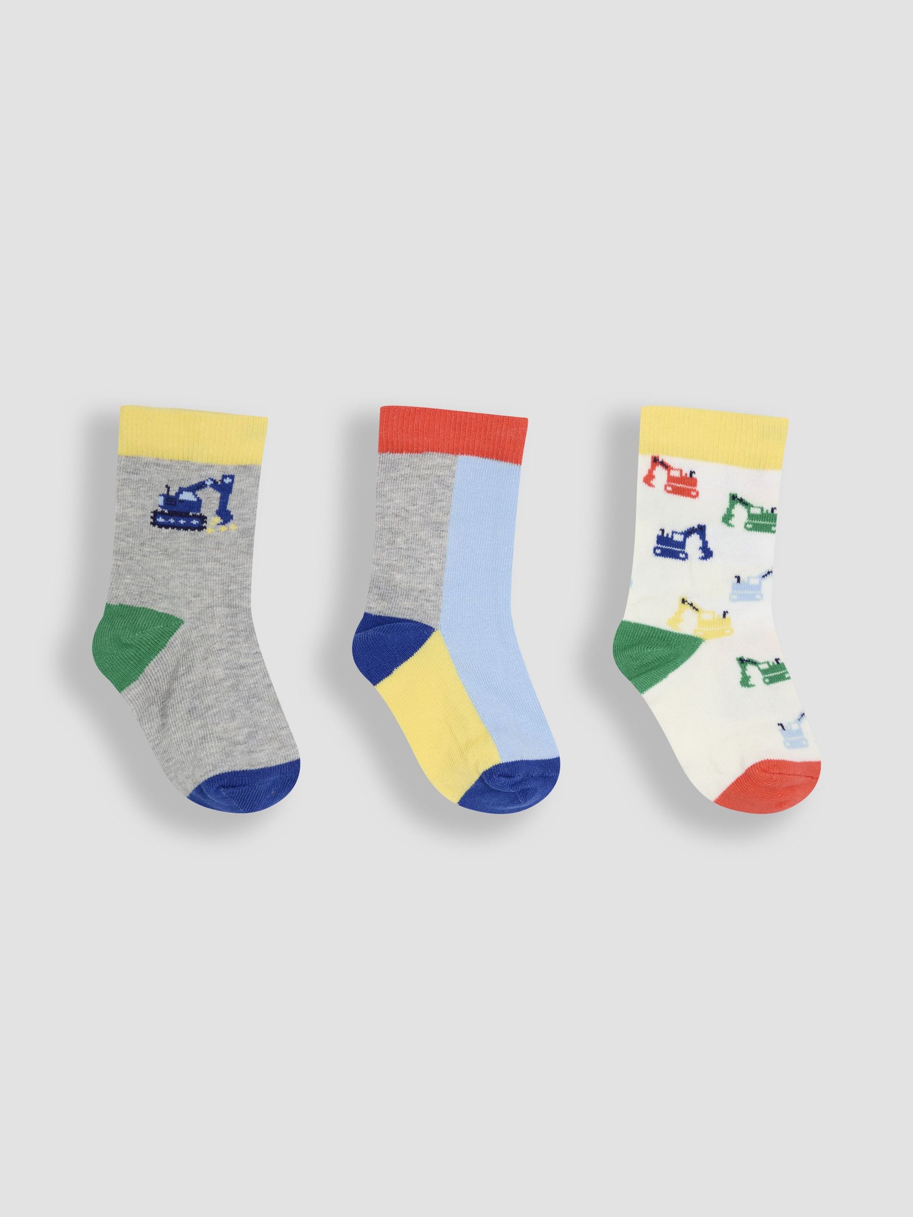 Blue 3-Pack Printed Socks (AM7712) | £9.50