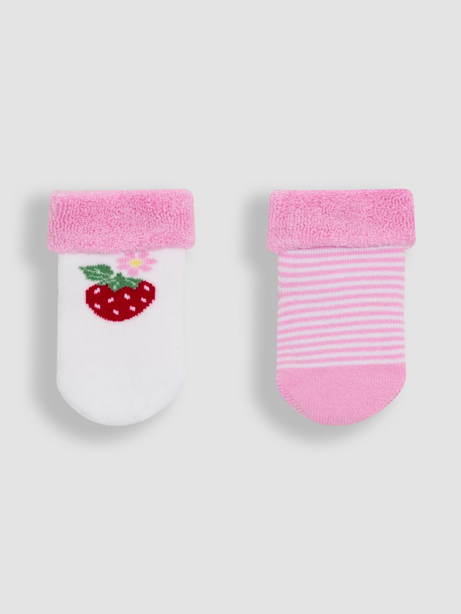 Pink 2-Pack Baby Socks (AM7730) | £5.50