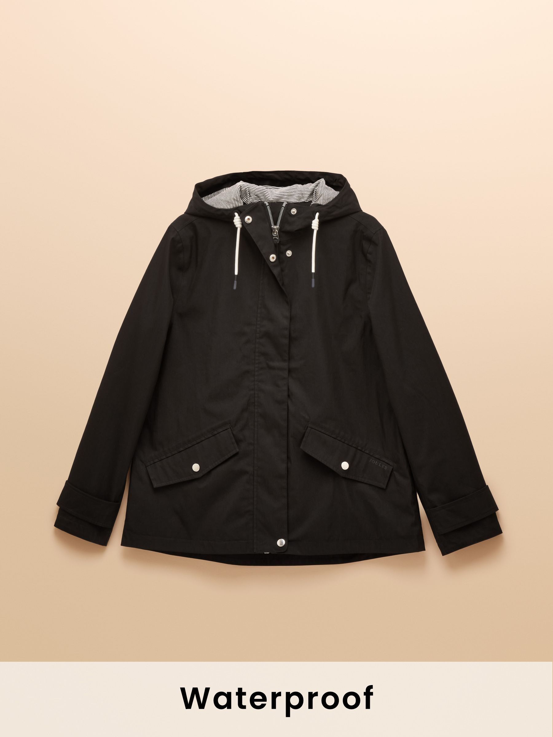 Waterproof Black Raincoat with Hood (AM7775) | £69.95