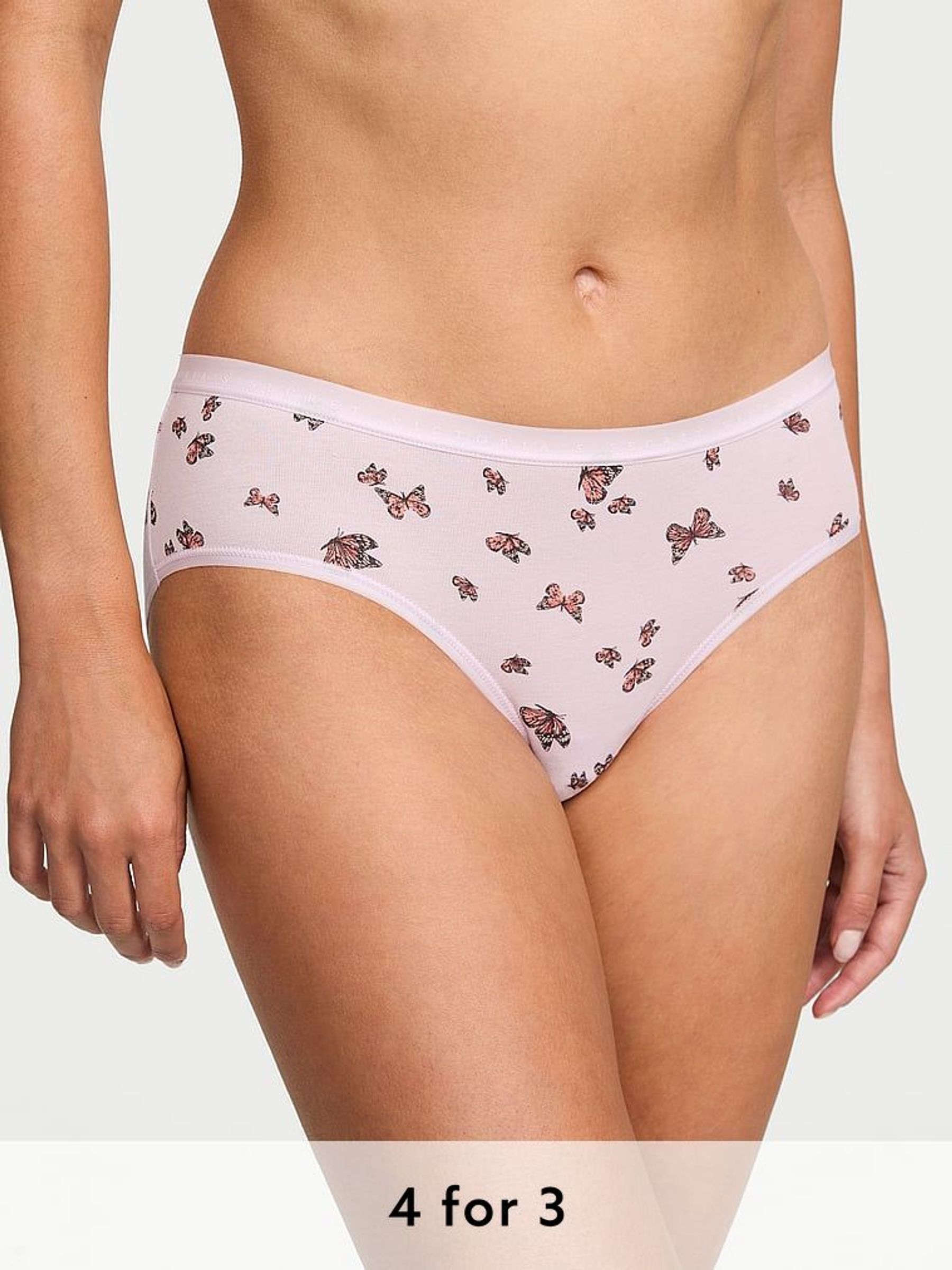 Delicate Violet Purple Butterfly Hipster Knickers (AM7878) | £9