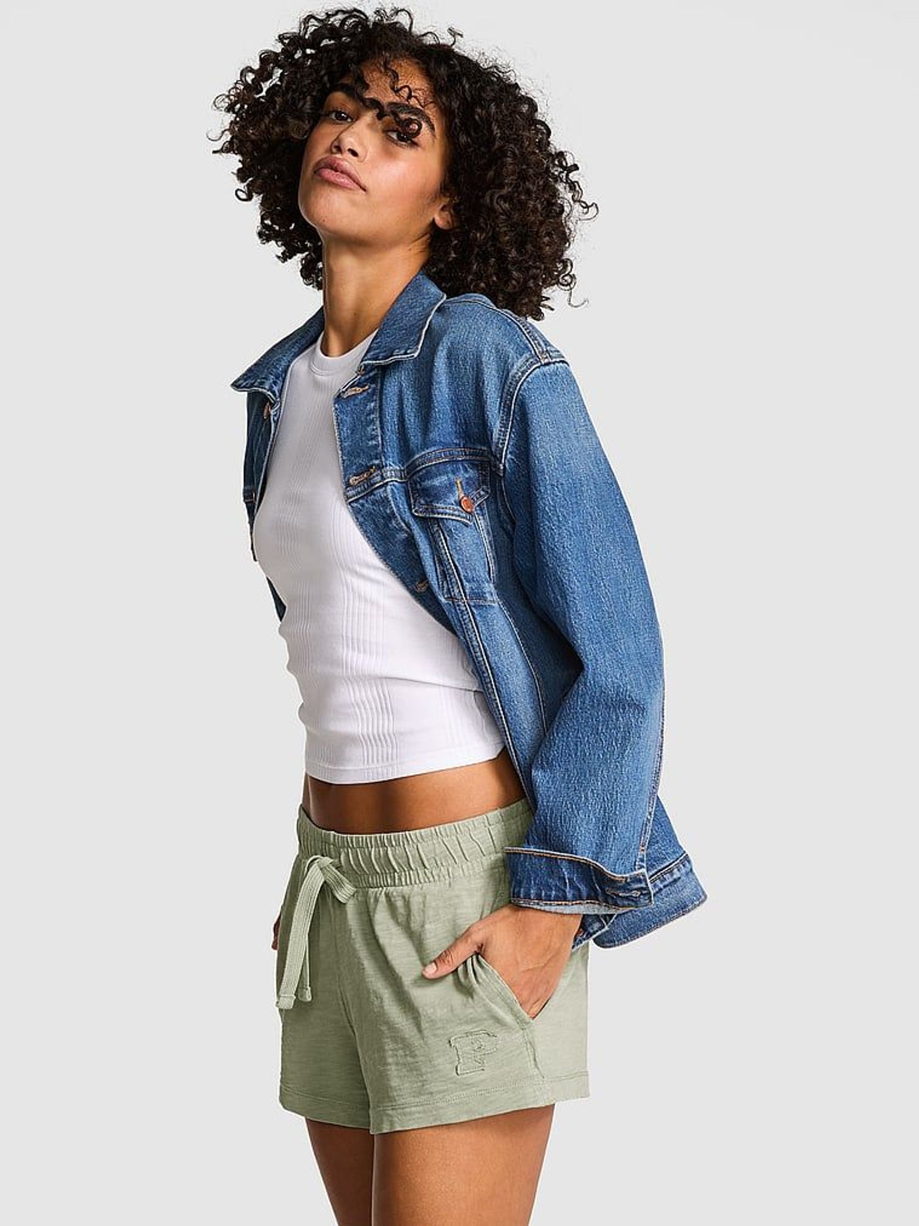 Green Garden Jersey Shorts (AM7910) | £29
