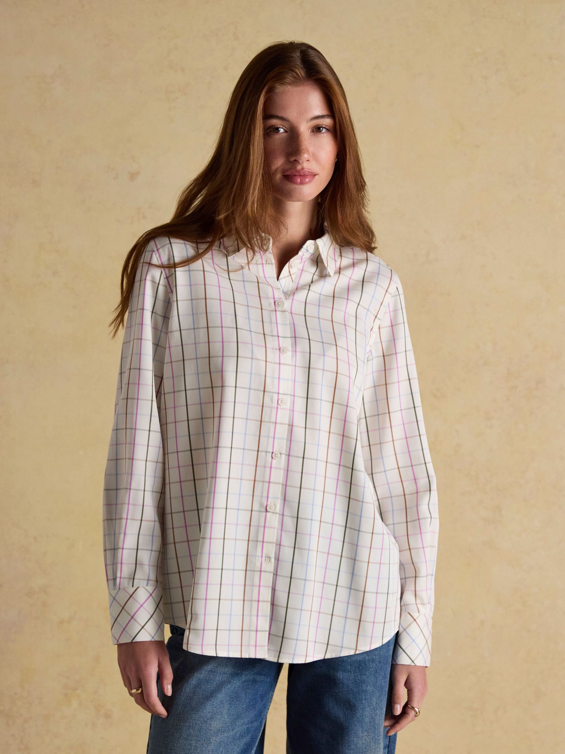 Claudia Multi Tattershall Check Boyfriend Shirt (AM8361) | £33
