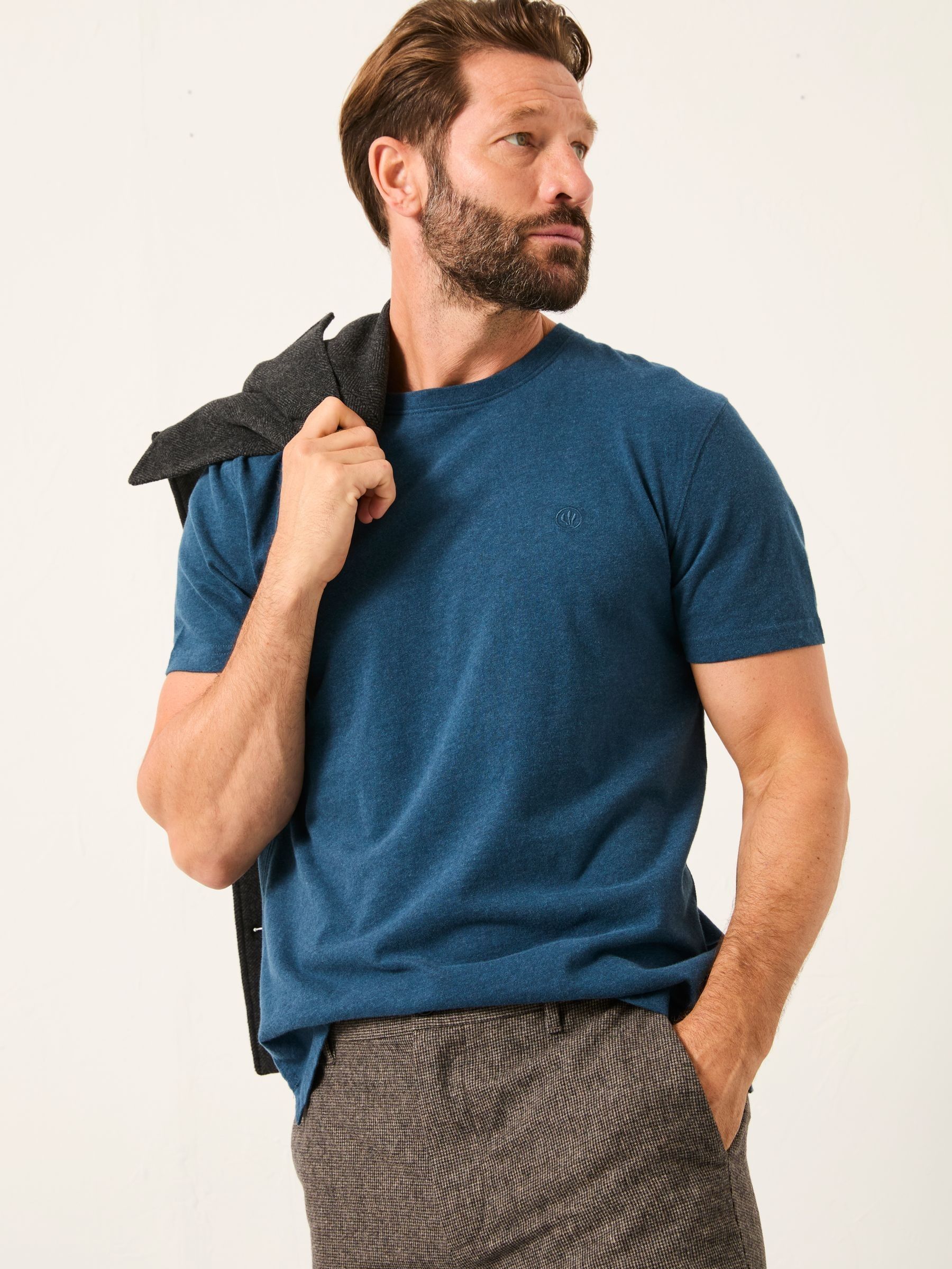 Lulworth Dark Teal Blue Tshirt (AM9427) | £22.50