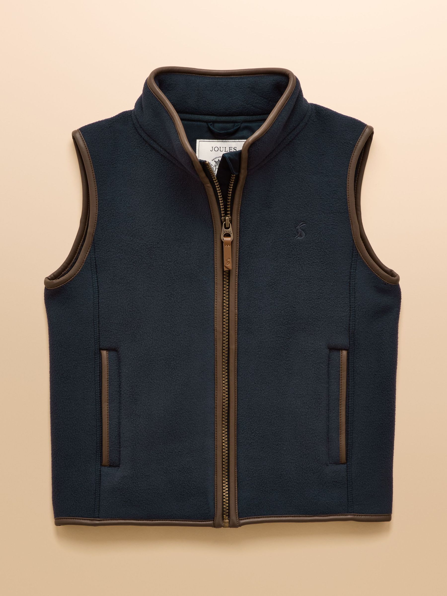 Kids' Heritage Navy Blue Fleece Gilet (AN2555) | £29 - £35