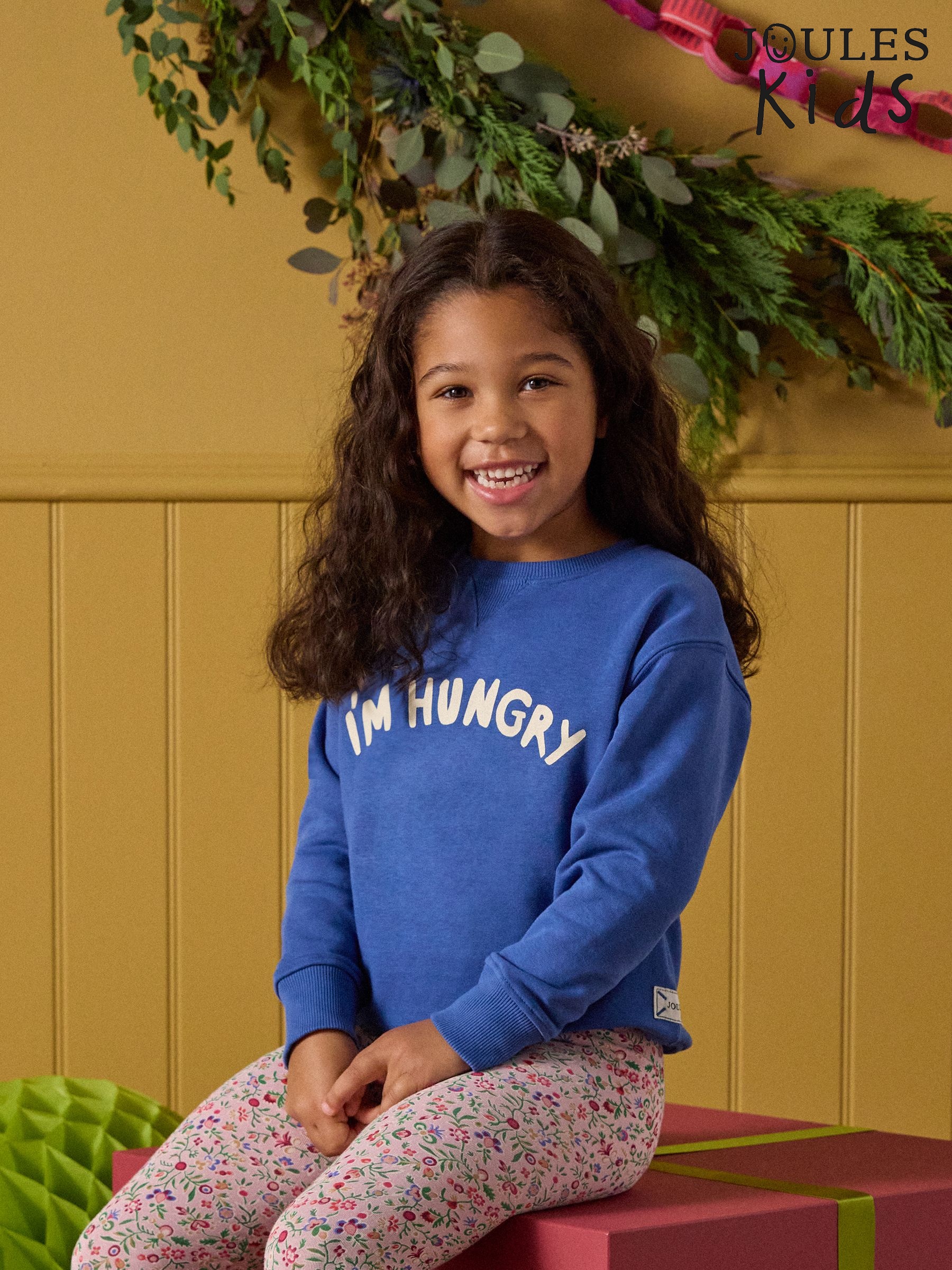Kids' Sundaze Blue Slogan Crew Neck Sweatshirt (AN2558) | £16 - £18