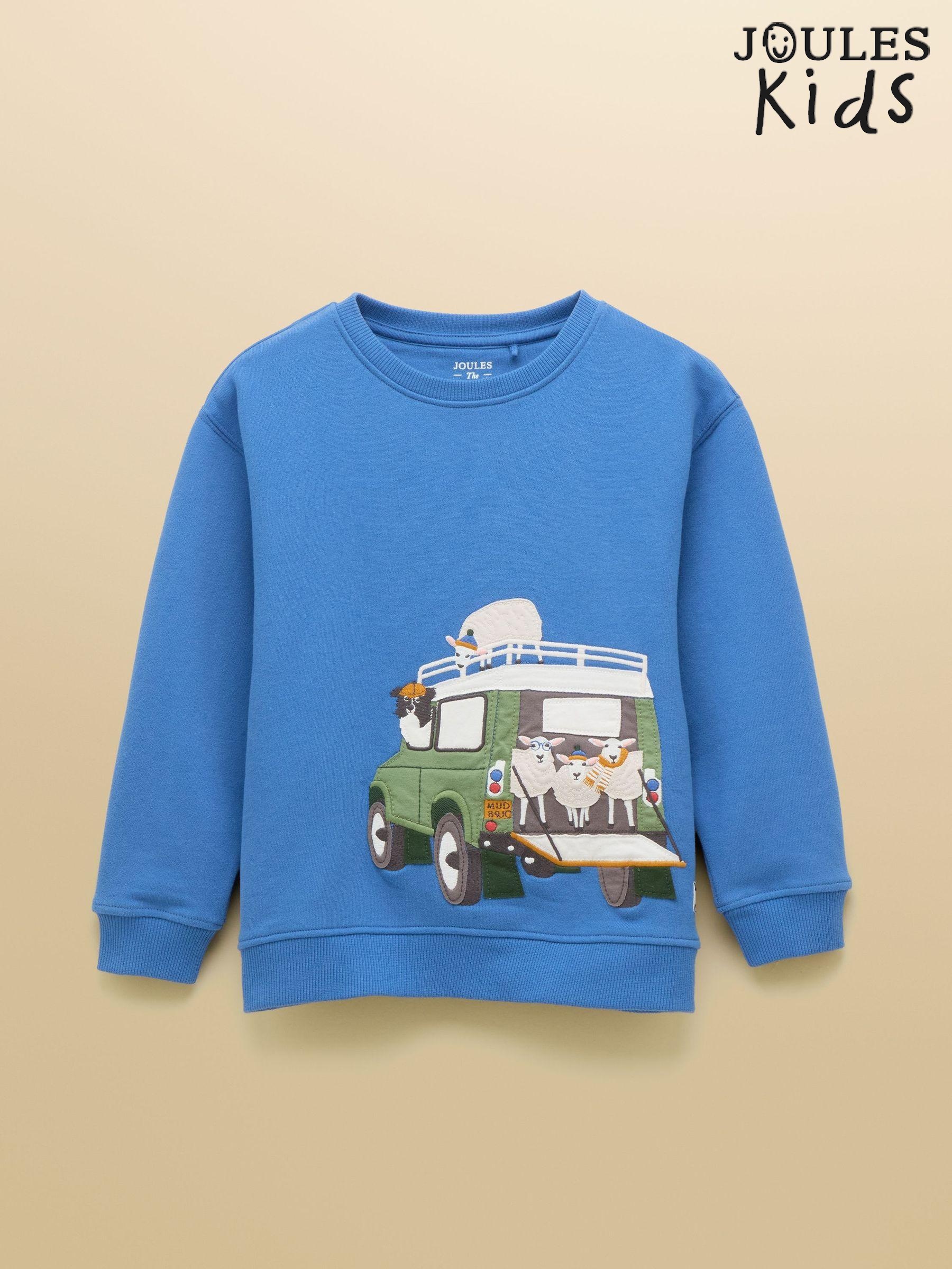 Boys' Blue Applique Sweatshirt (AN2562) | £24 - £27