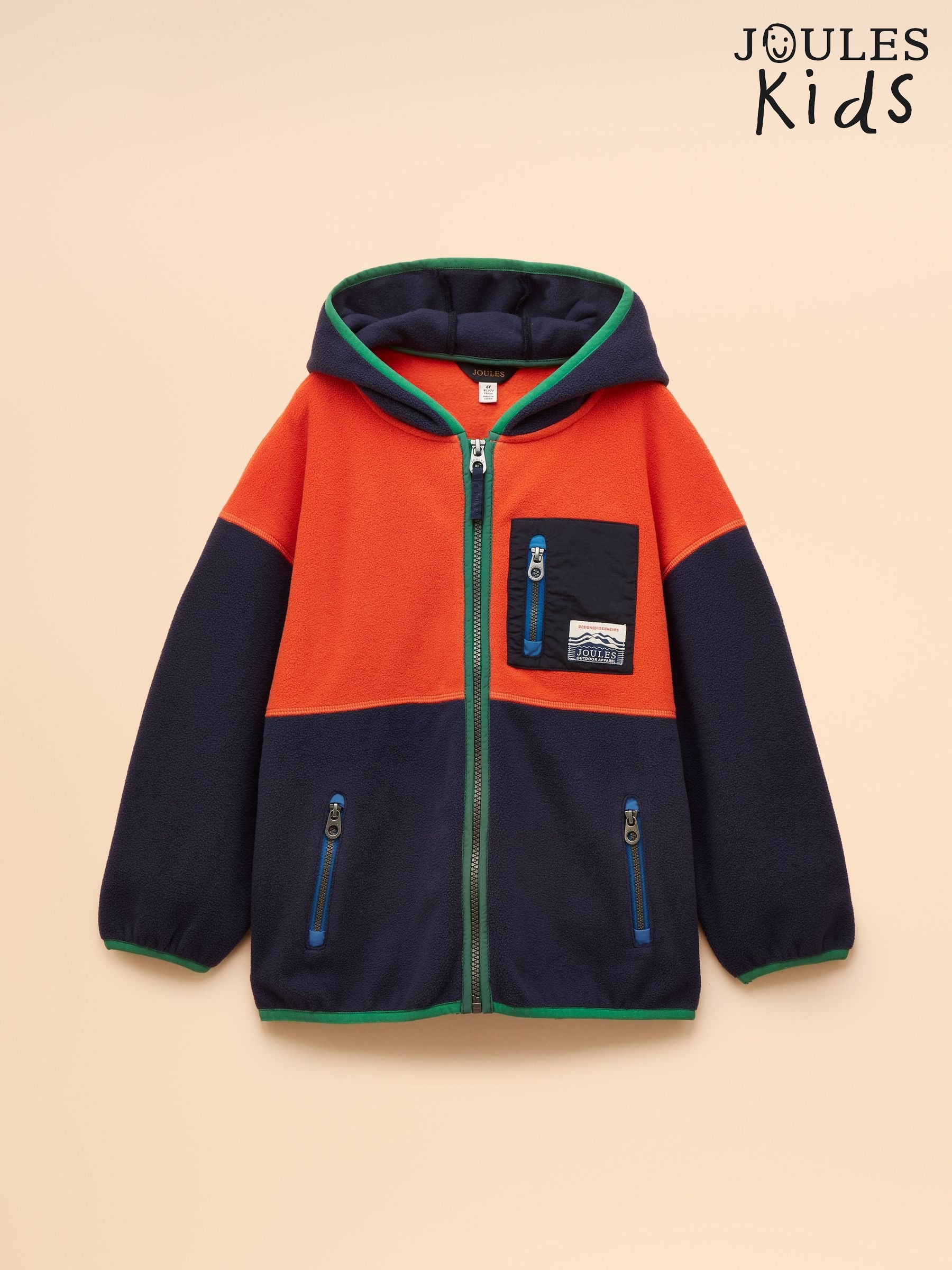 Kids' Rockwell Navy Blue Polar Fleece Zip Through (AN2567) | £29 - £35