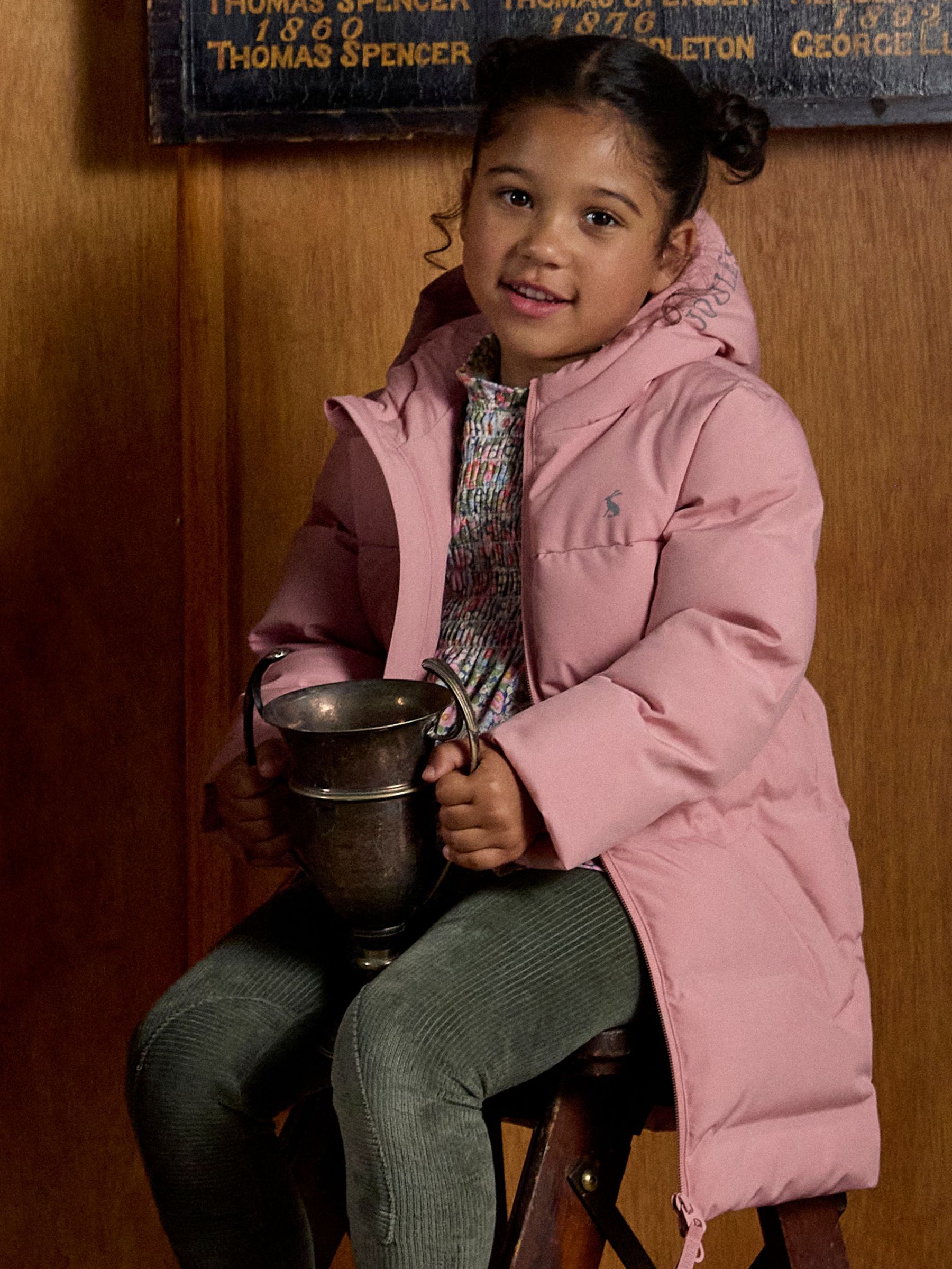 Girls' Padwell Pink Waterproof Padded Coat (AN2910) | £69 - £79