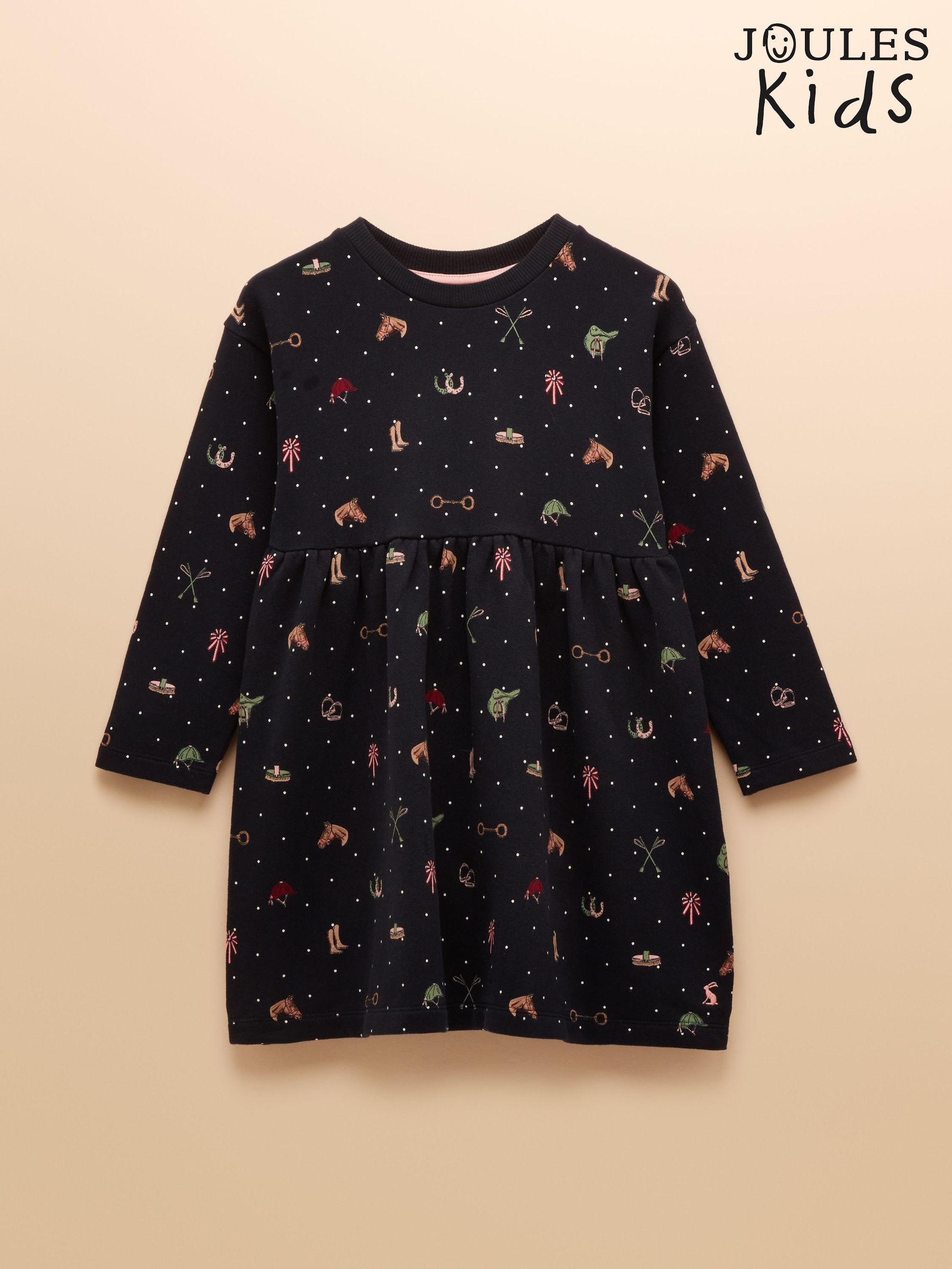 Girls' Emma Navy Long Sleeve Sweater Dress (AN2959) | £26 - £29