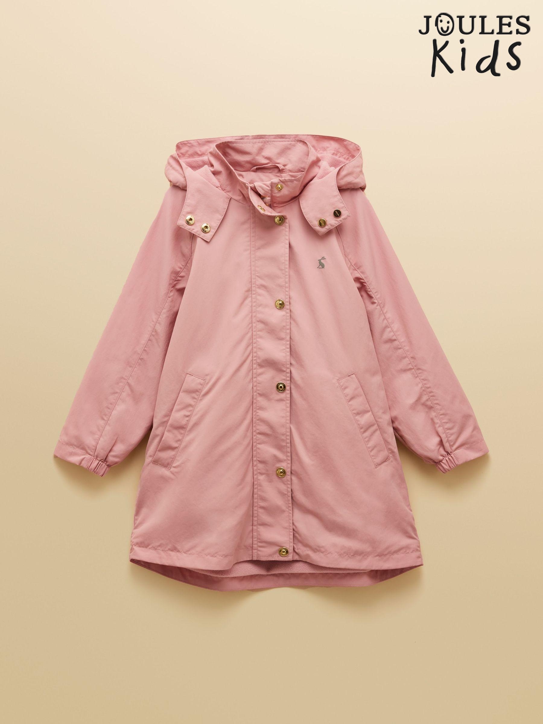 Girls' Meadow Pink Longline Showerproof Coat (AN2966) | £26 - £30