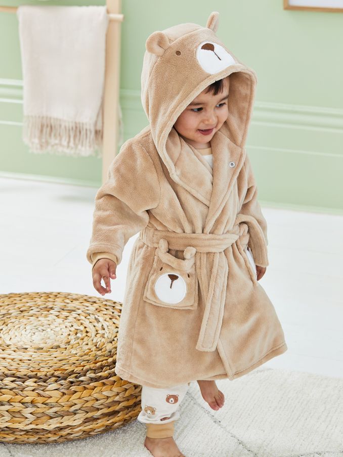 Neutral Bear Personalised Bear Dressing Gown (AN4636) | £30