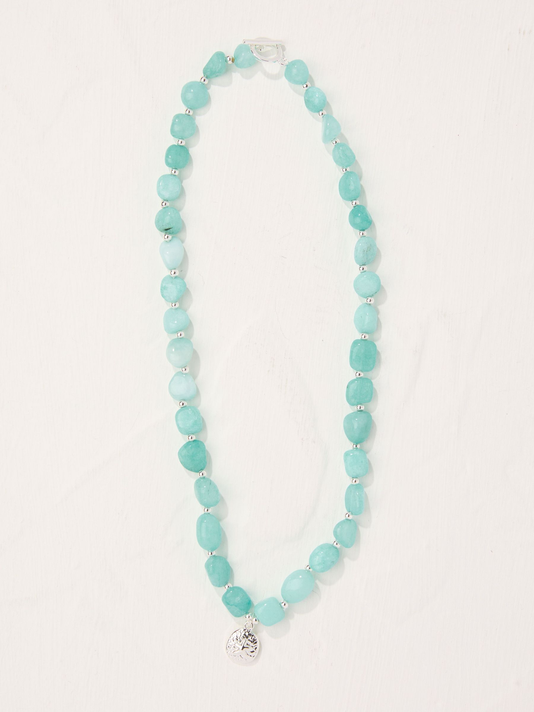 Turquoise Blue MCS Necklace (AN5902) | £18.50