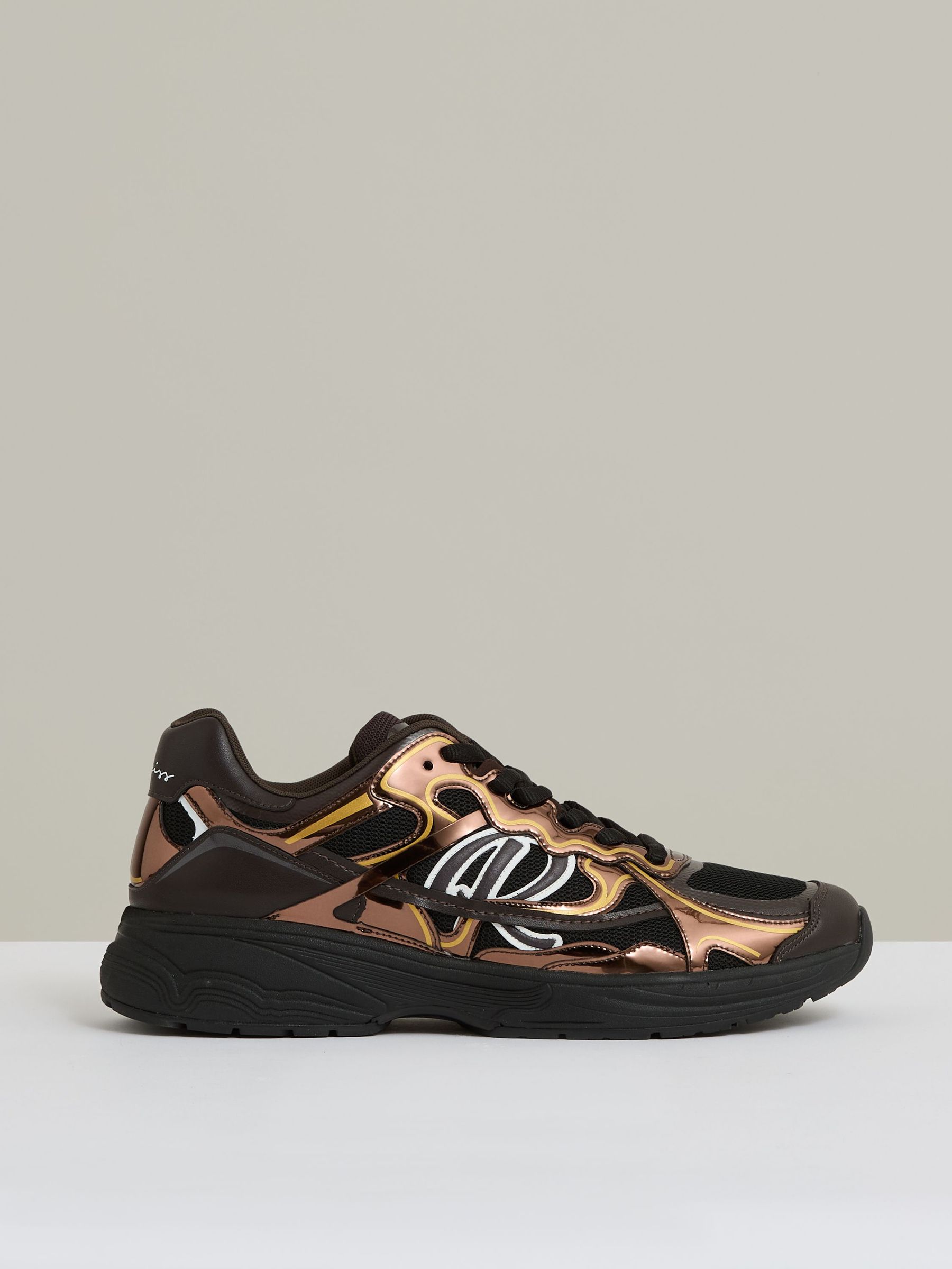 Overlay Logo Running Trainers in Electric Brown (AN6325) | £198