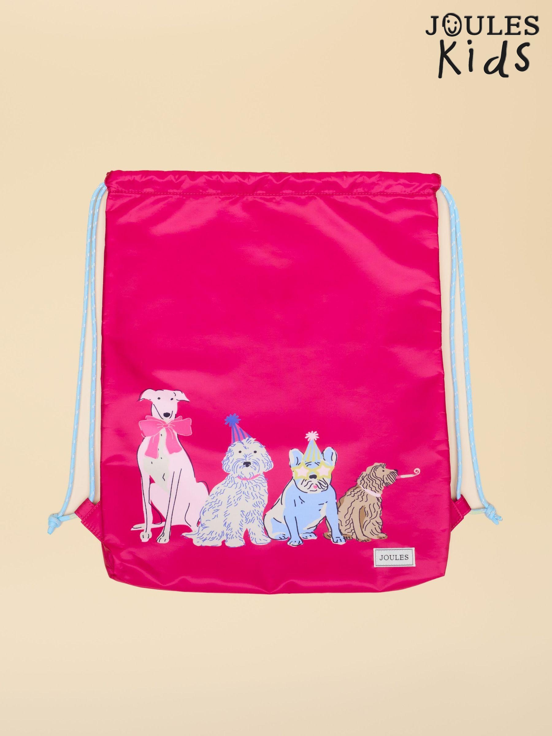 Kids' Adventurer Pink Dog Drawstring Bag (AN6461) | £15