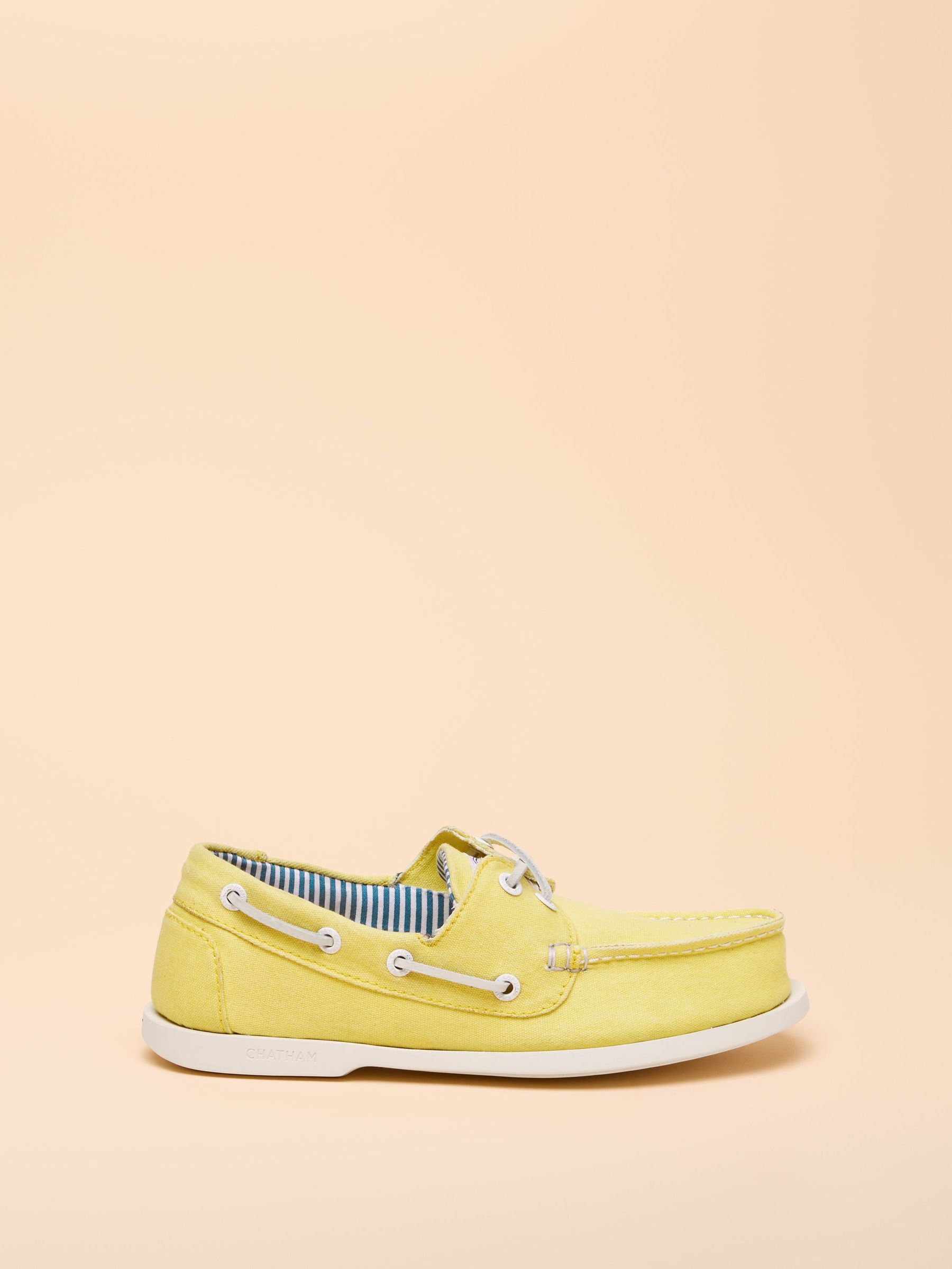Joules X Chatham Yellow Jetty Deck Shoes (AN7116) | £59