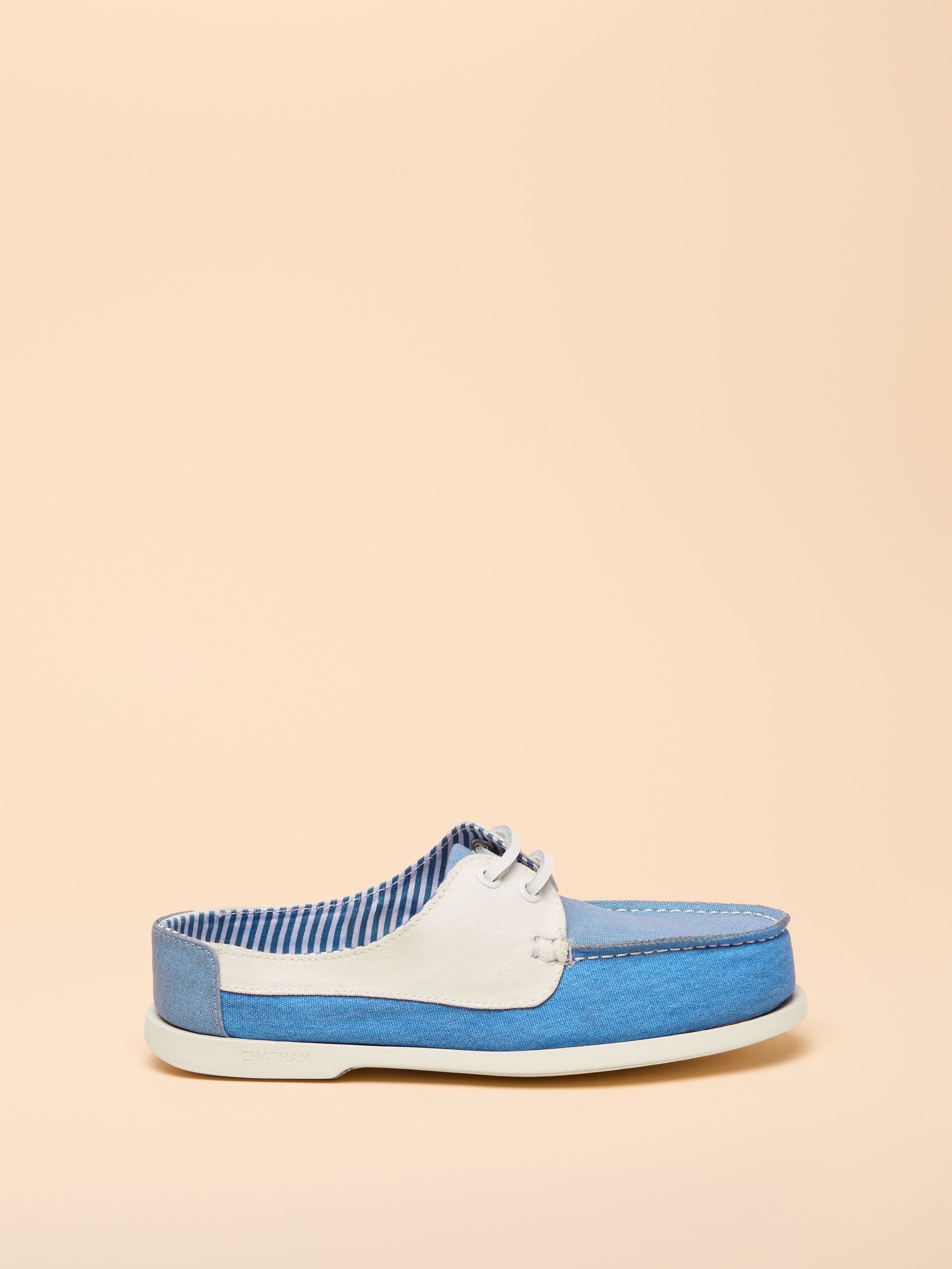 Joules X Chatham Blue Mariner Deck Shoes (AN7117) | £55