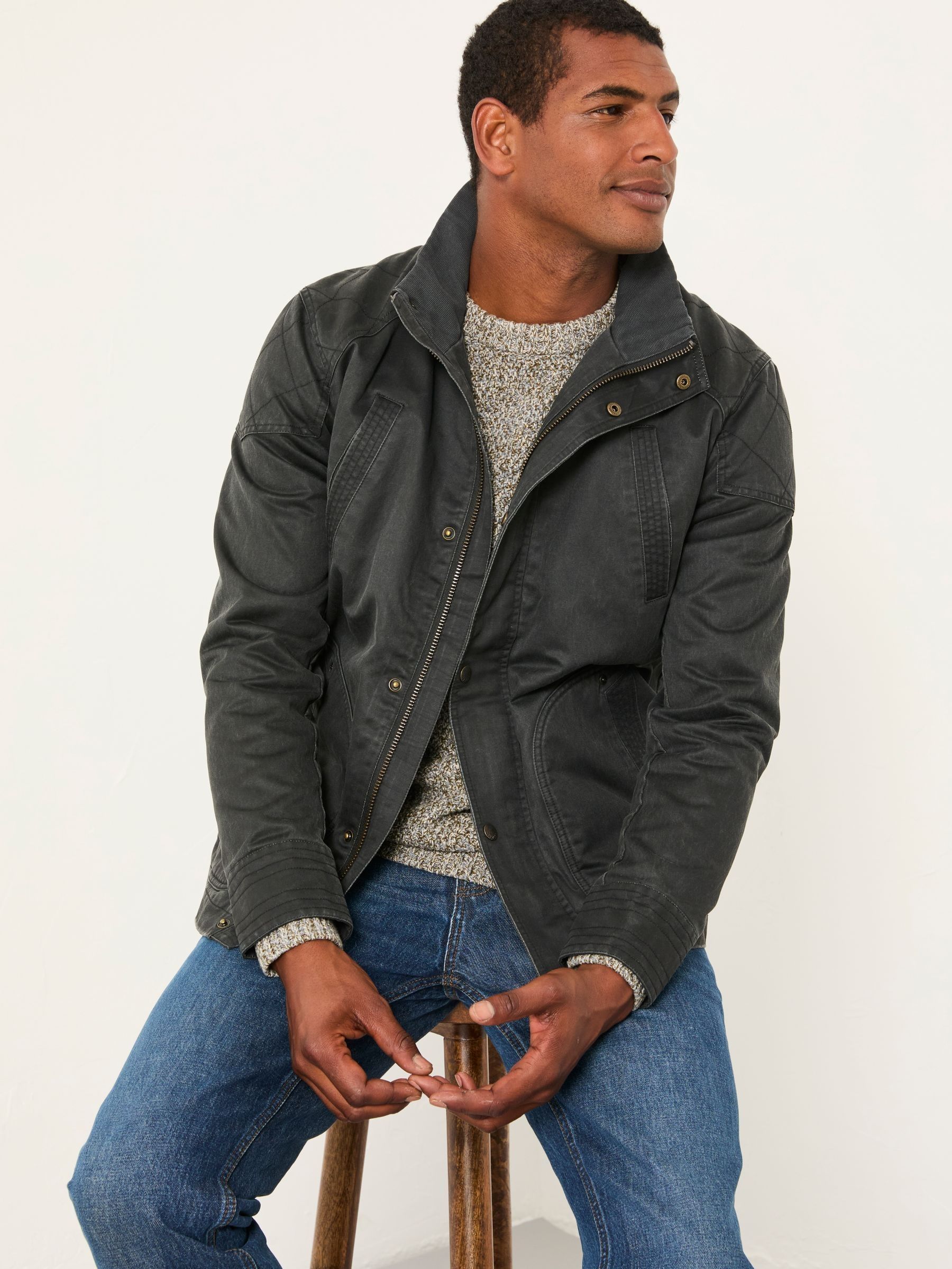 Hadley Dark Grey Jacket (AN7461) | £119