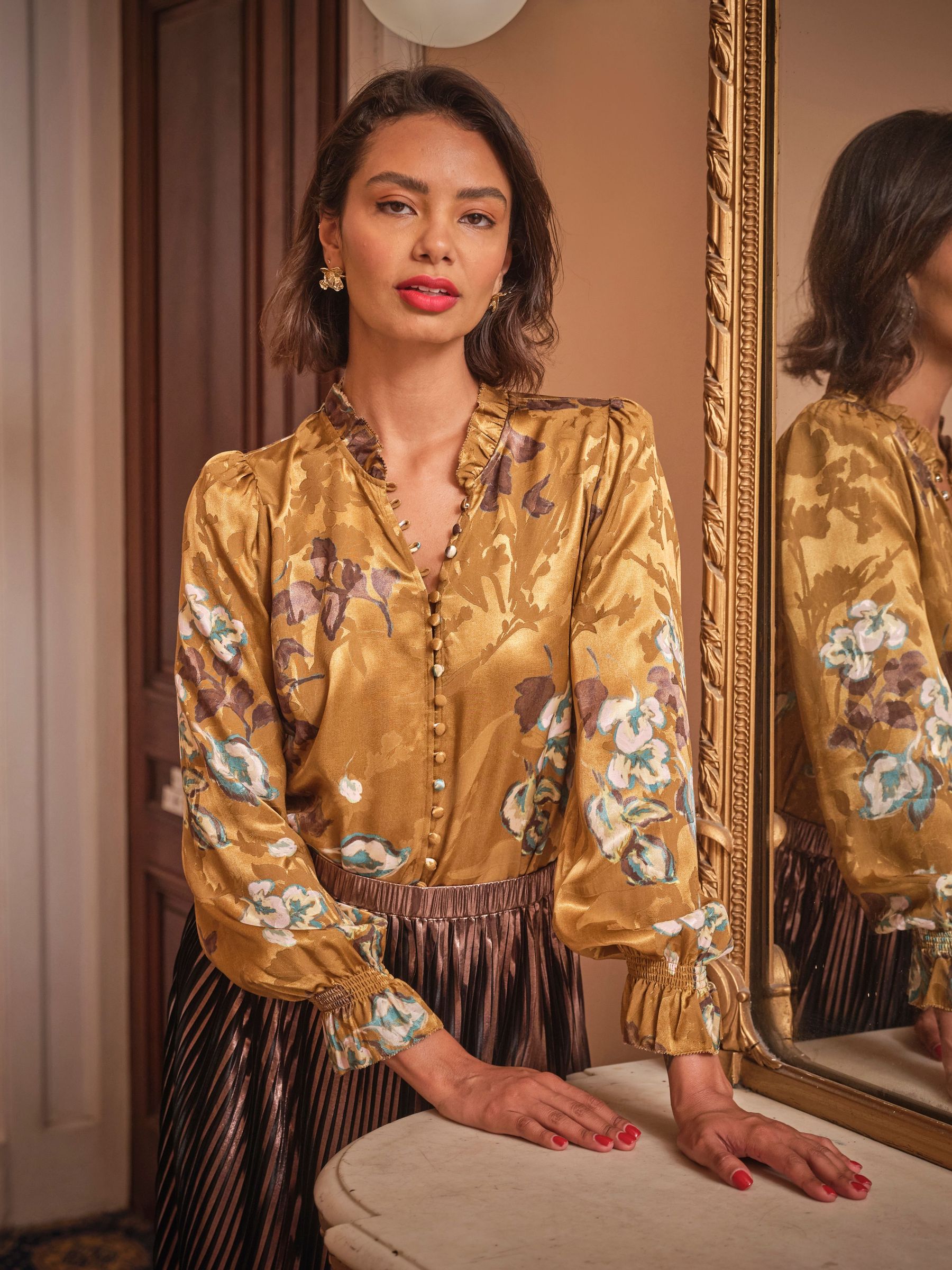 Marigold Briar Printed Blouse (AN8899) | £69
