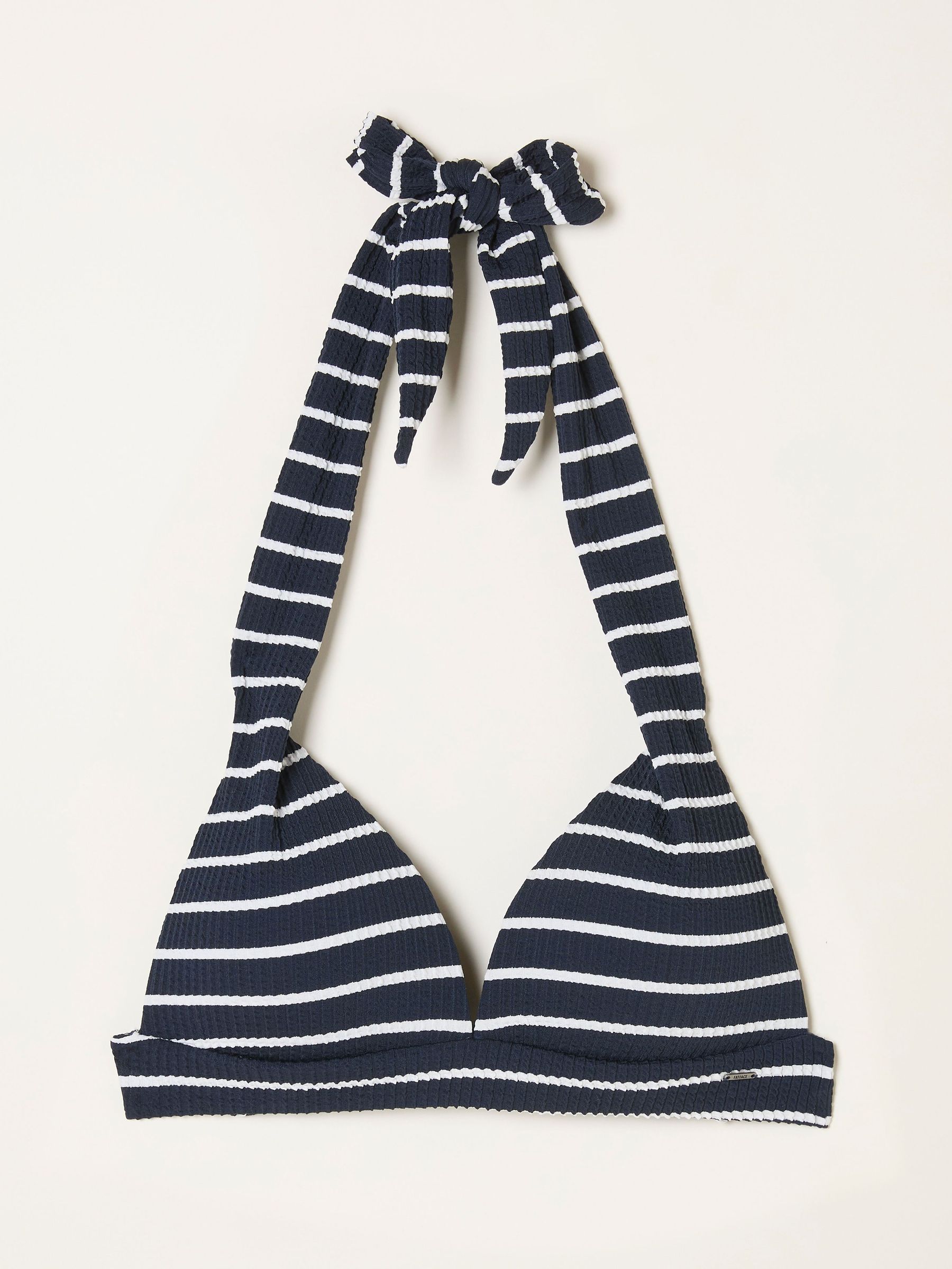 Cody Navy Textured Breton Stripe Bikini Top (AN8948) | £29.50