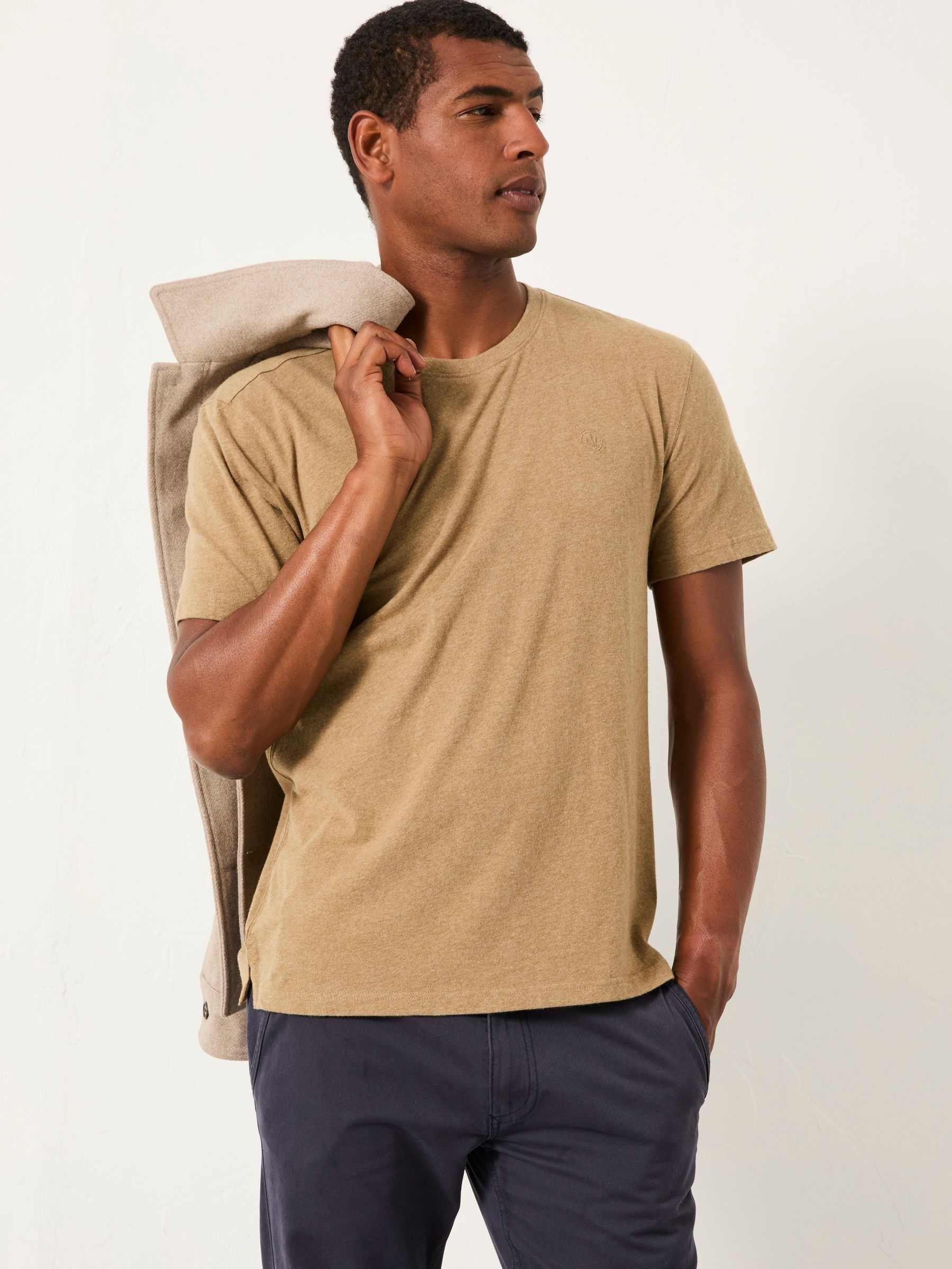 Lulworth Dark Natural Short Sleeve T-Shirt (AN9530) | £22.50