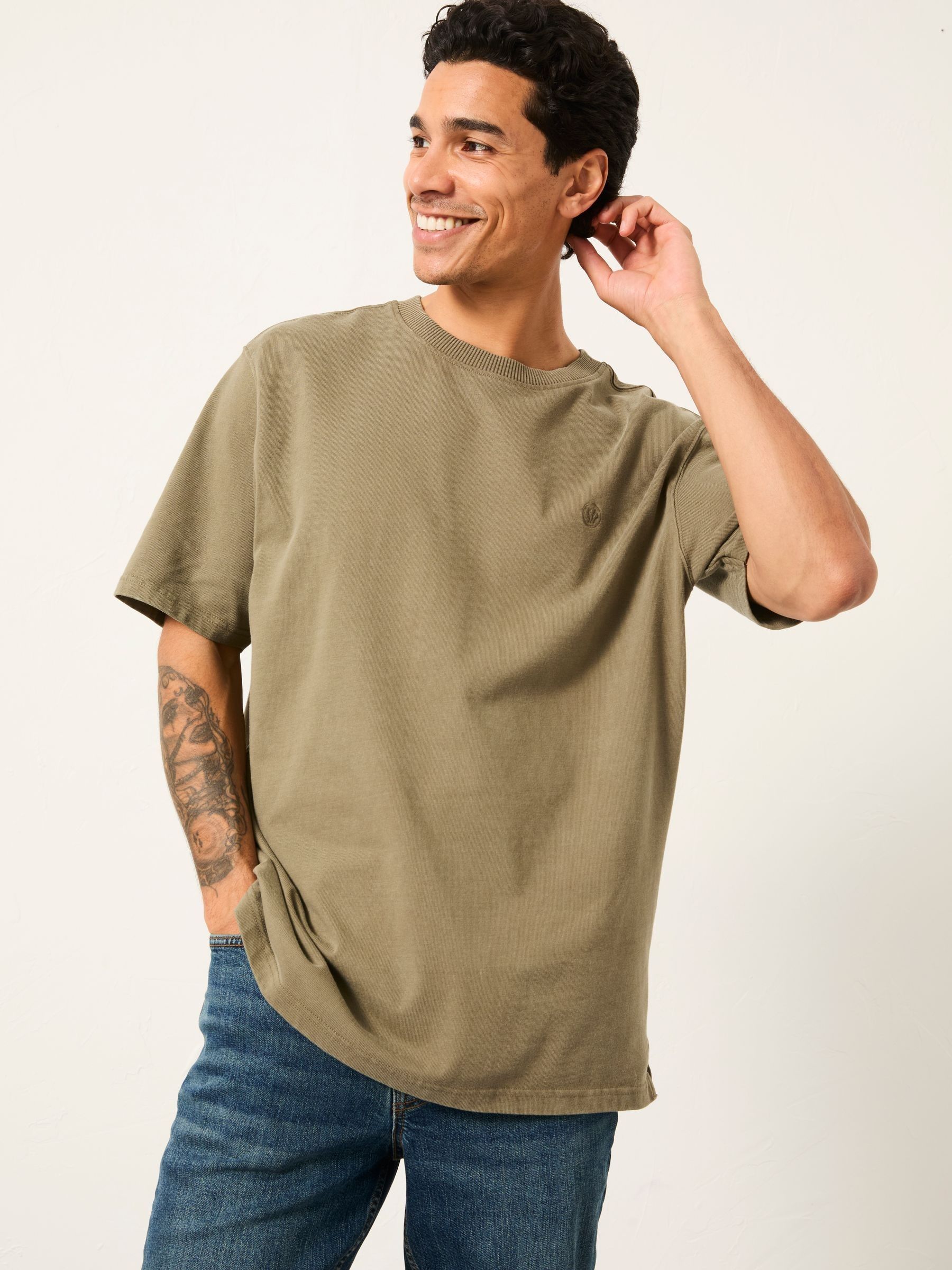 Arne Green Haze Arne Heavyweight Relaxed Fit Tshirt (AN9535) | £28