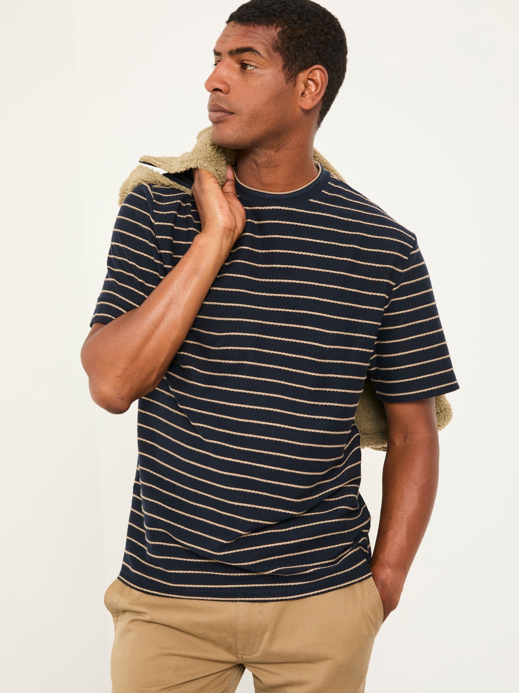 Colden stripe tee Navy Stripe Tee (AN9555) | £28
