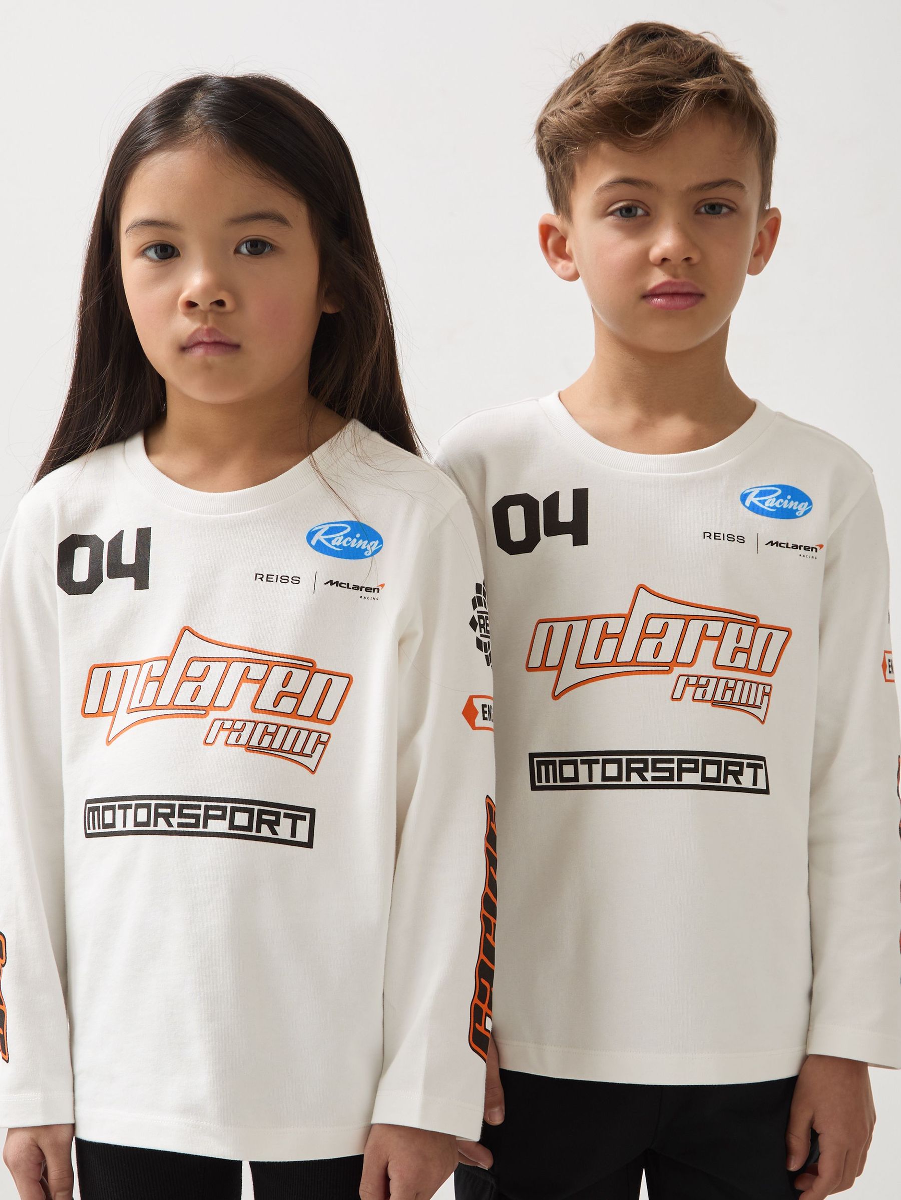 3-9 yrs McLaren F1 Team Cotton Logo T-Shirt Unisex Fit in White (AP0288) | £32