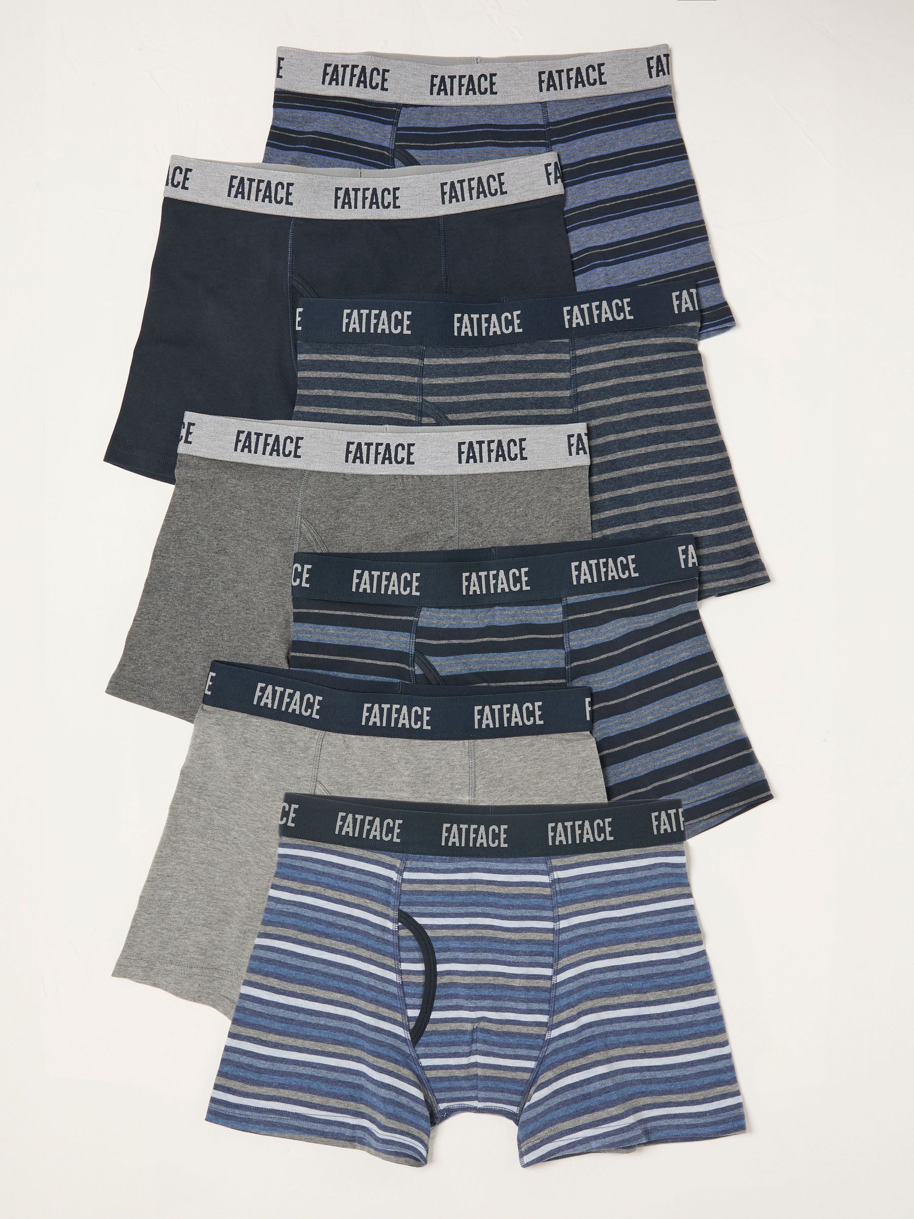 Navy Grey Boxers 7 Pack (AP4580) | £48