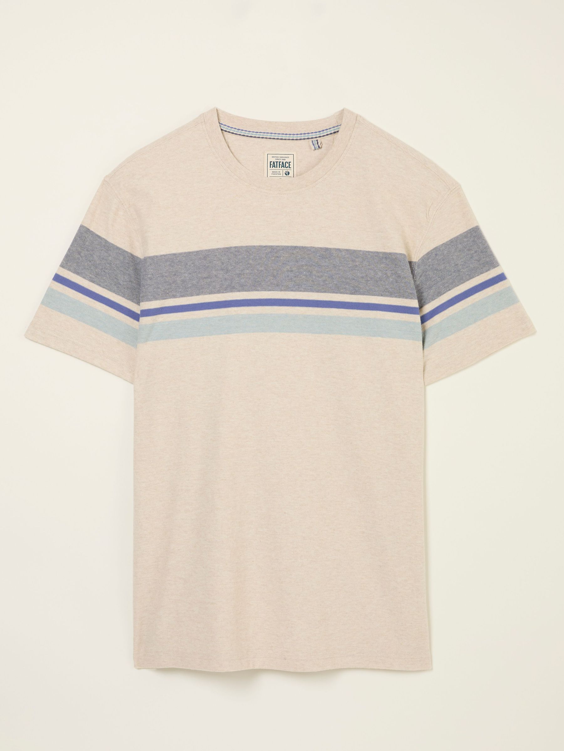 Natural Kiln Chest Stripe Tee (AP4635) | £28