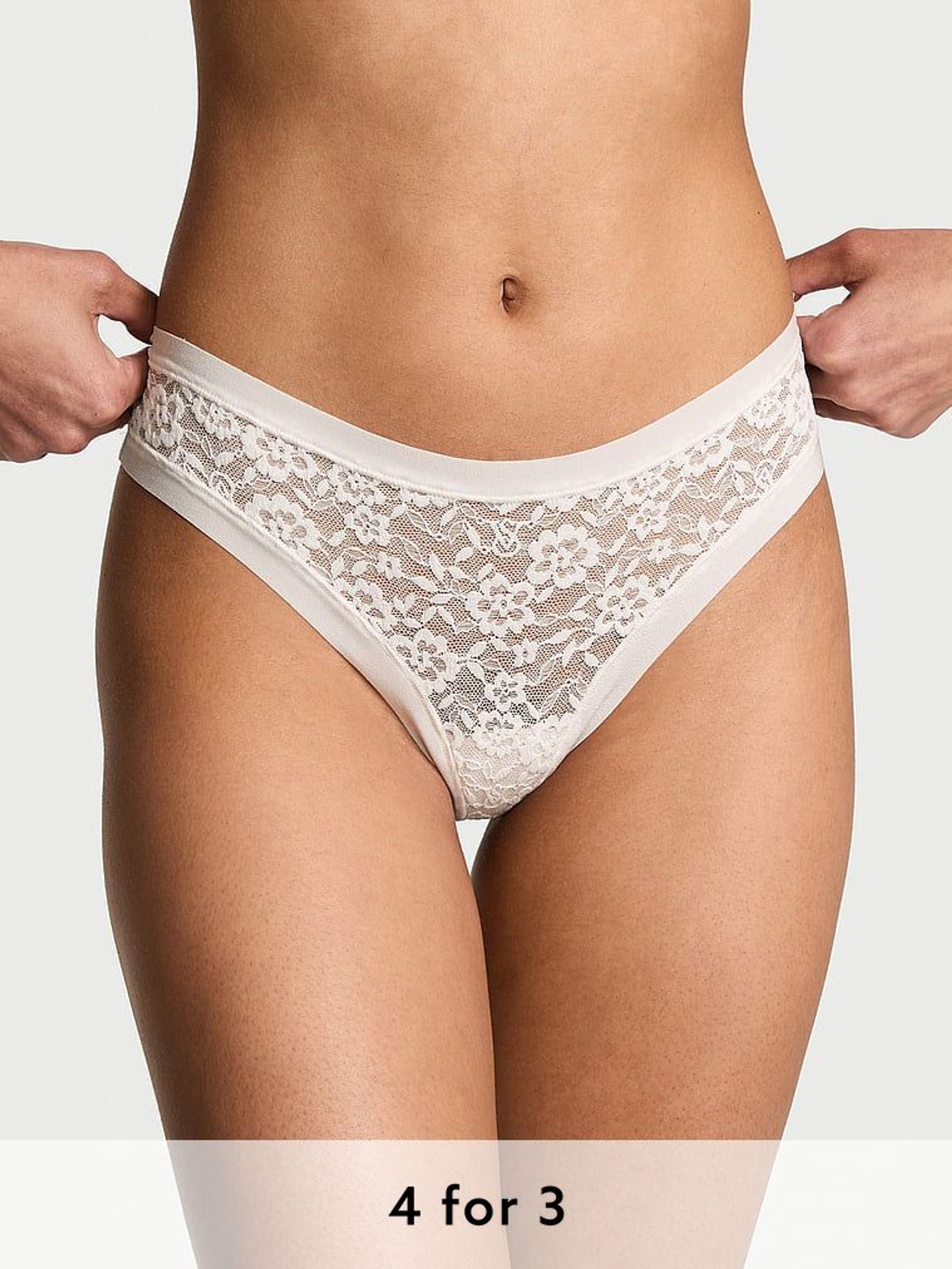 White Thong Knickers (AP6172) | £9