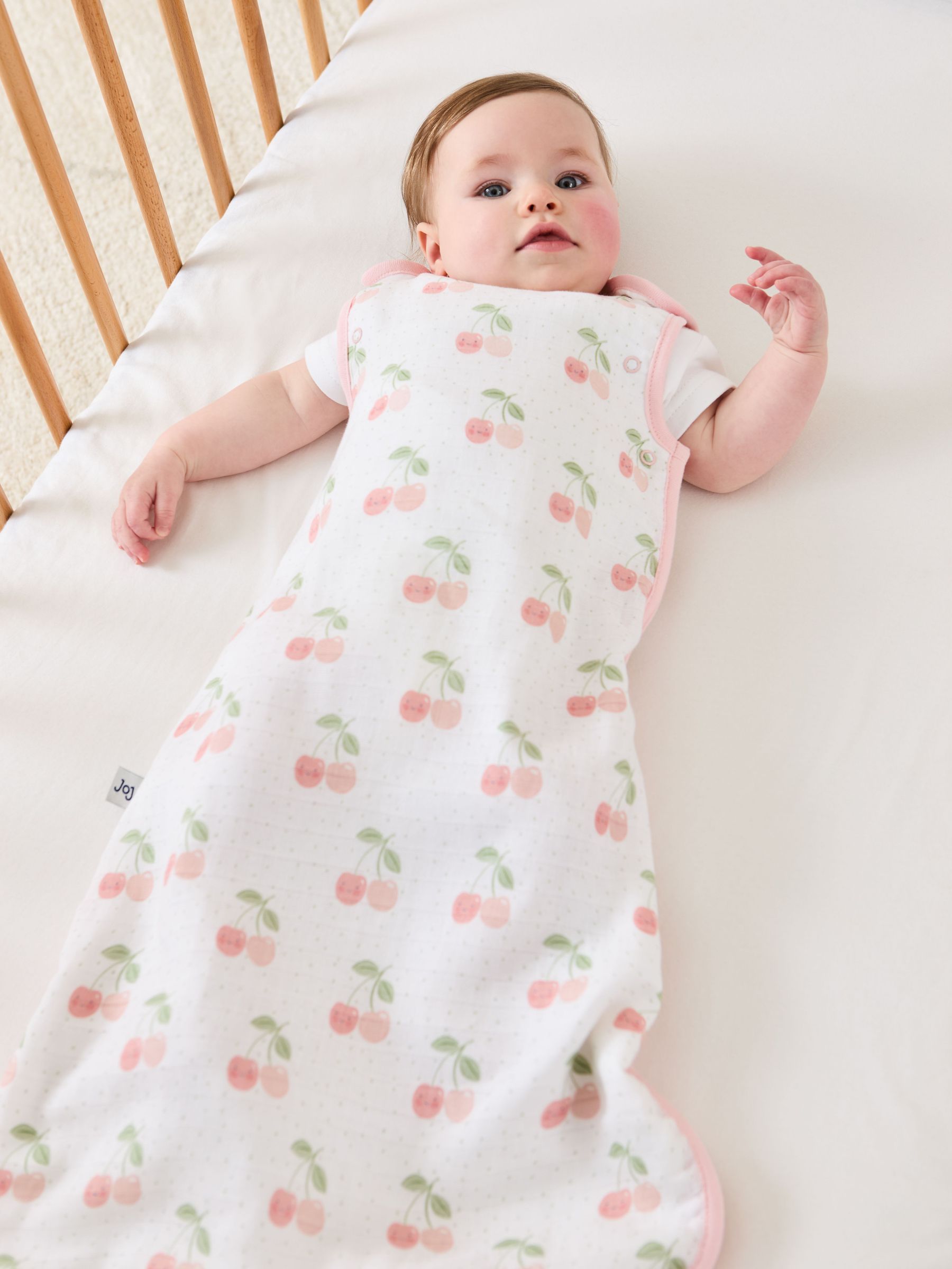 Cream Print 1 Tog Baby Muslin Sleeping Bag (AP6234) | £28