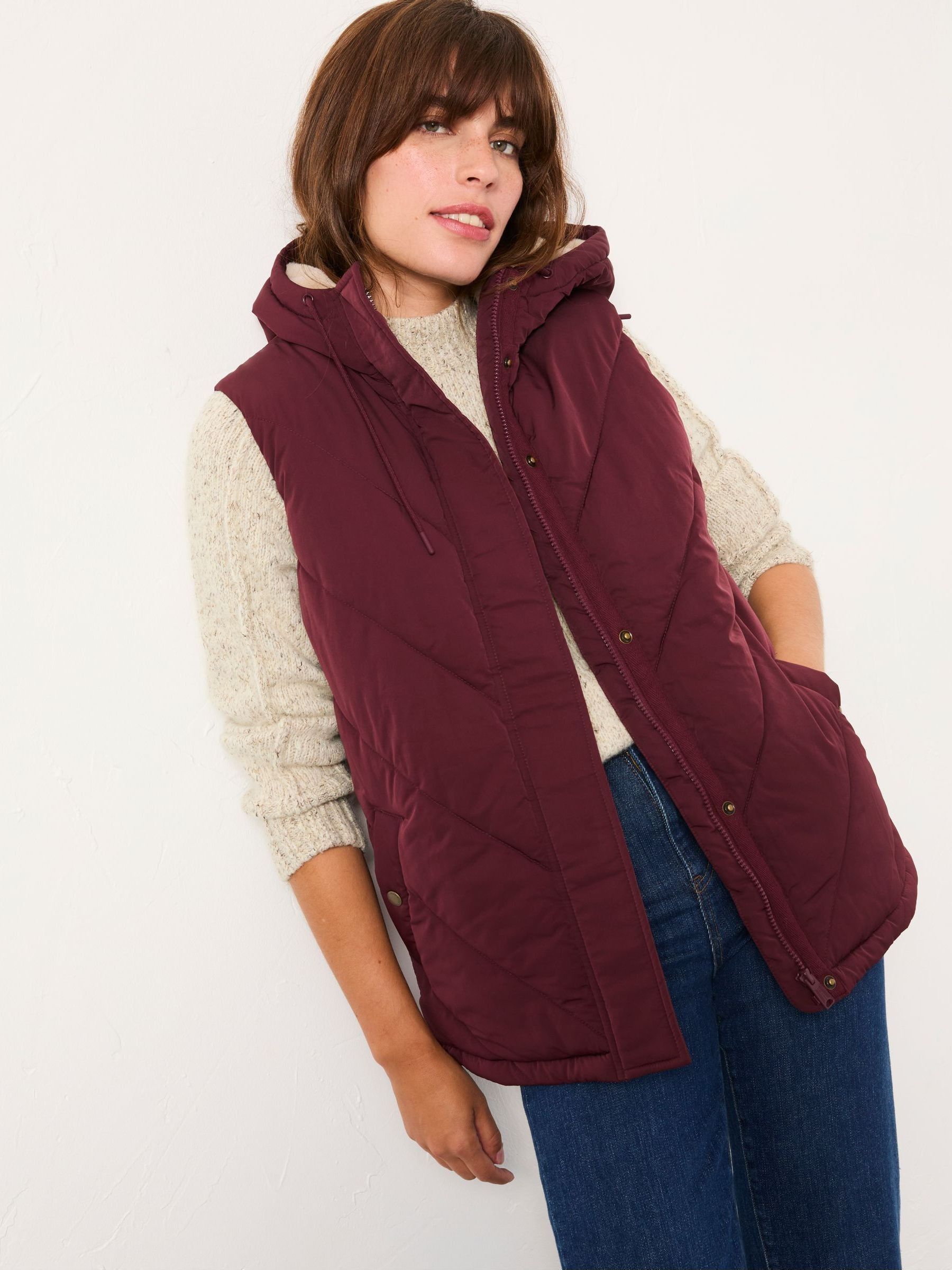 Gem Burgundy Red Gilet (AP6802) | £79