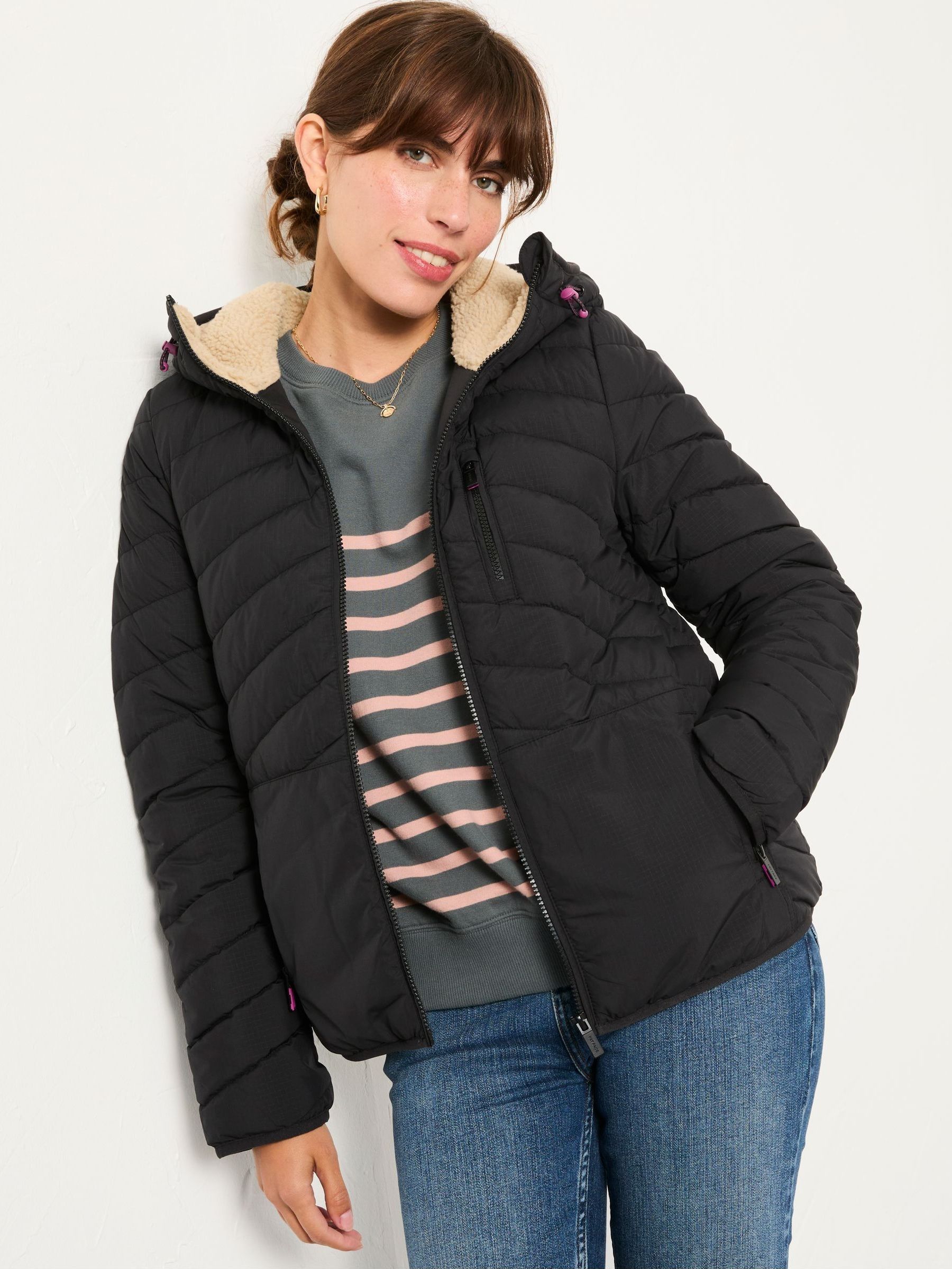 Erica Black Borg Puffer (AP6806) | £89