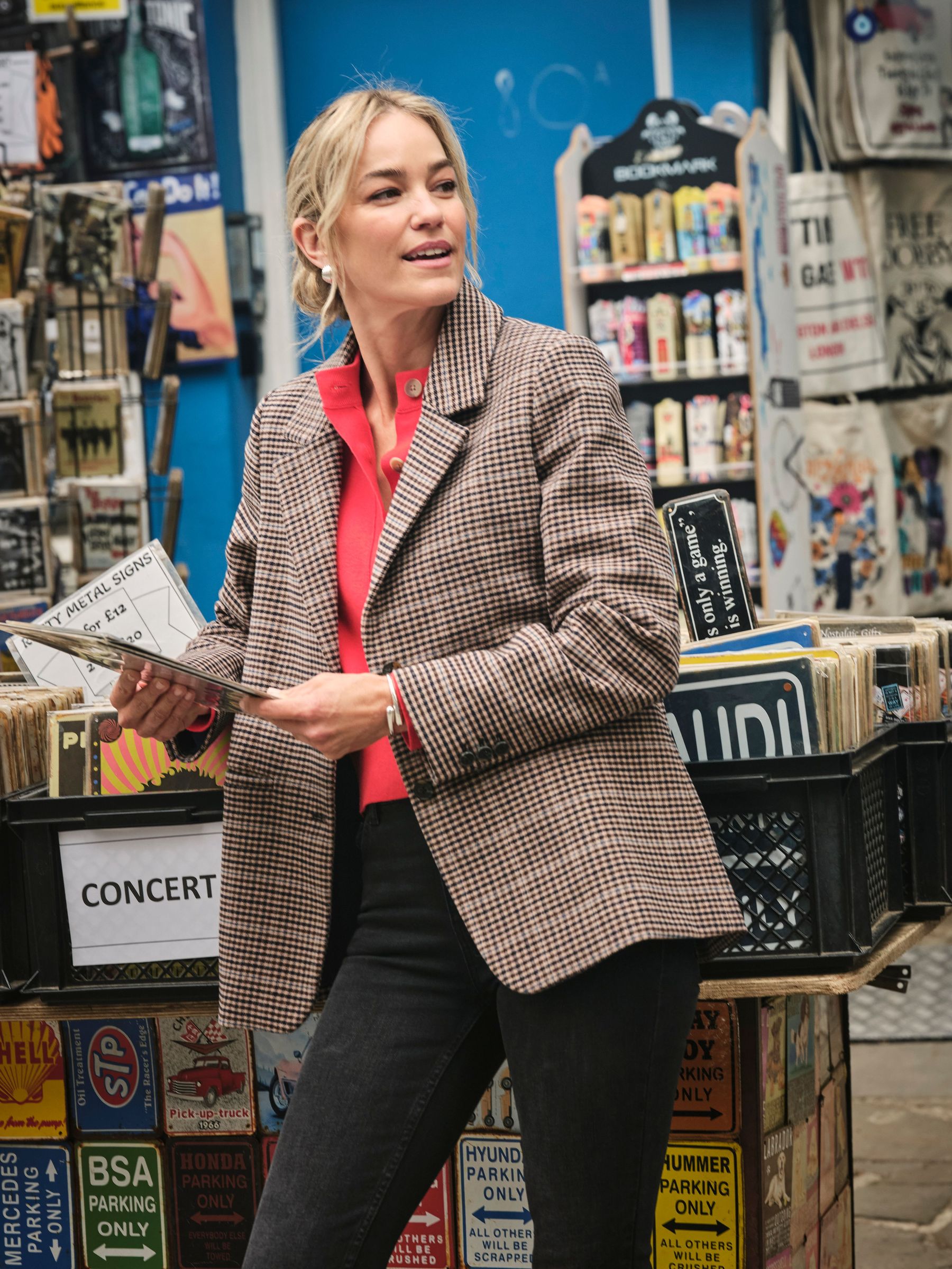 Alba Brown Check Blazer (AP6828) | £110