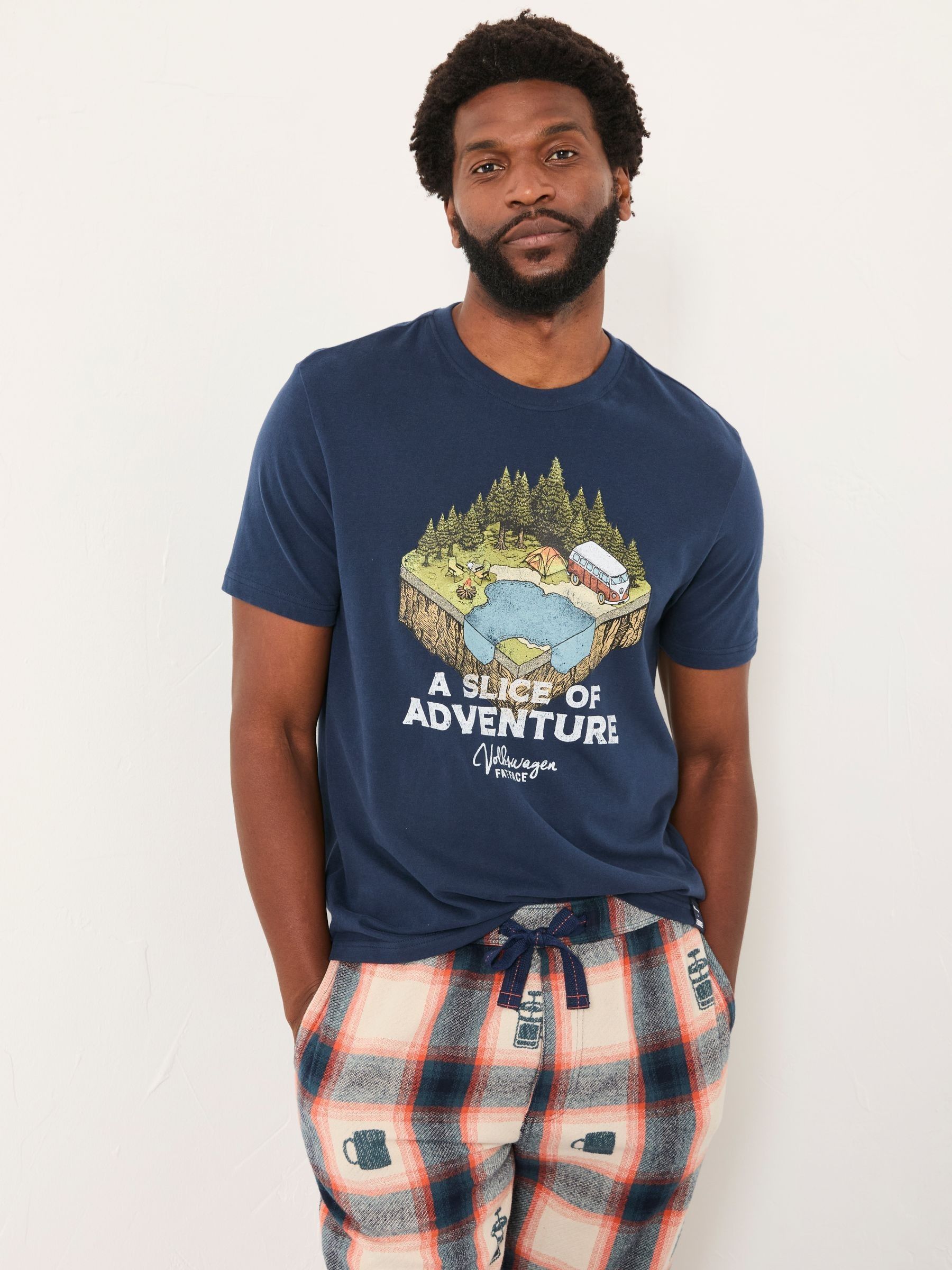 Navy VW Slice Graphic T-Shirt (AP6998) | £29.50