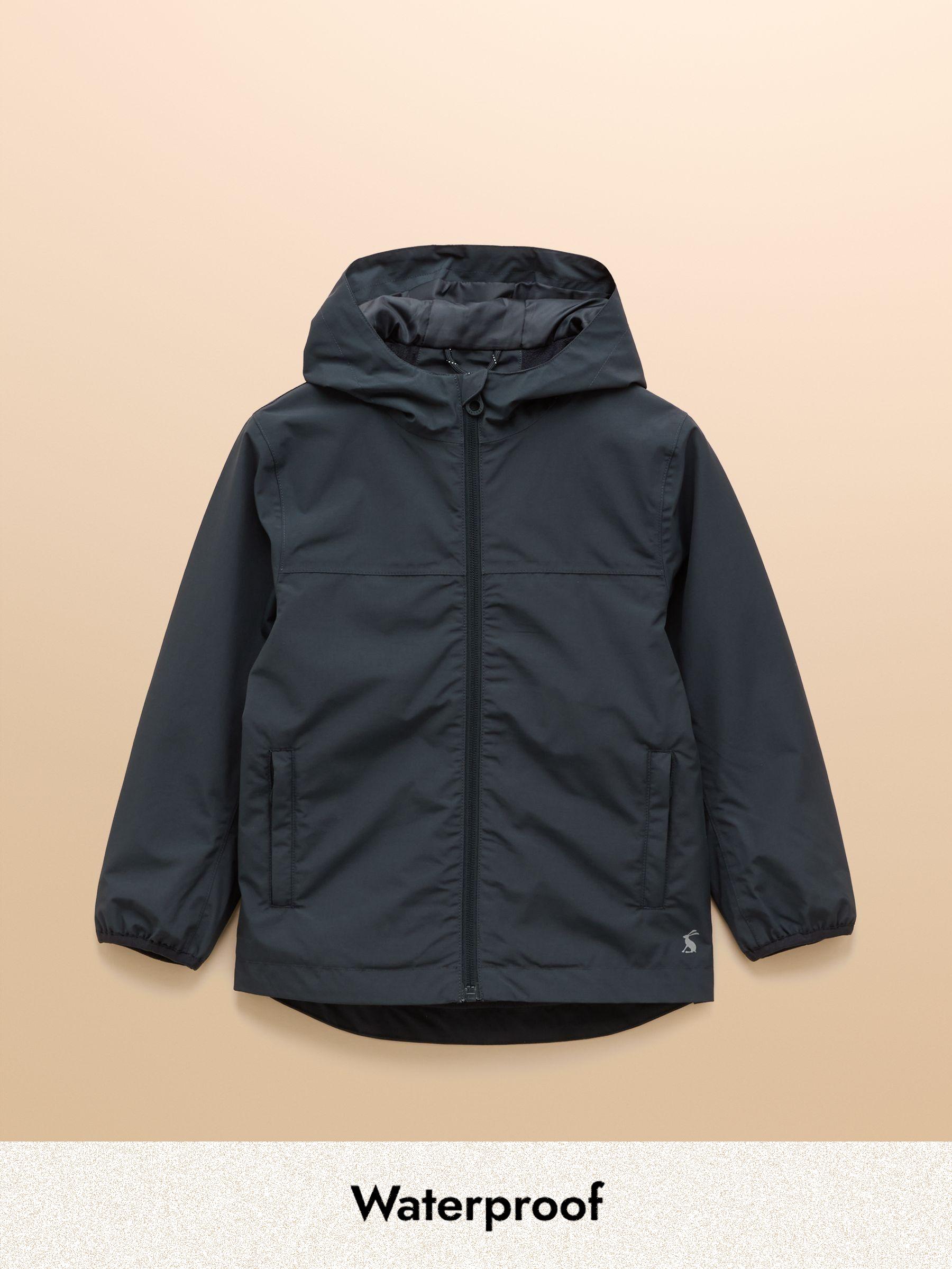 Kids' Ayston Navy Waterproof Fleece Lined Raincaot (AP7226) | £34 - £40