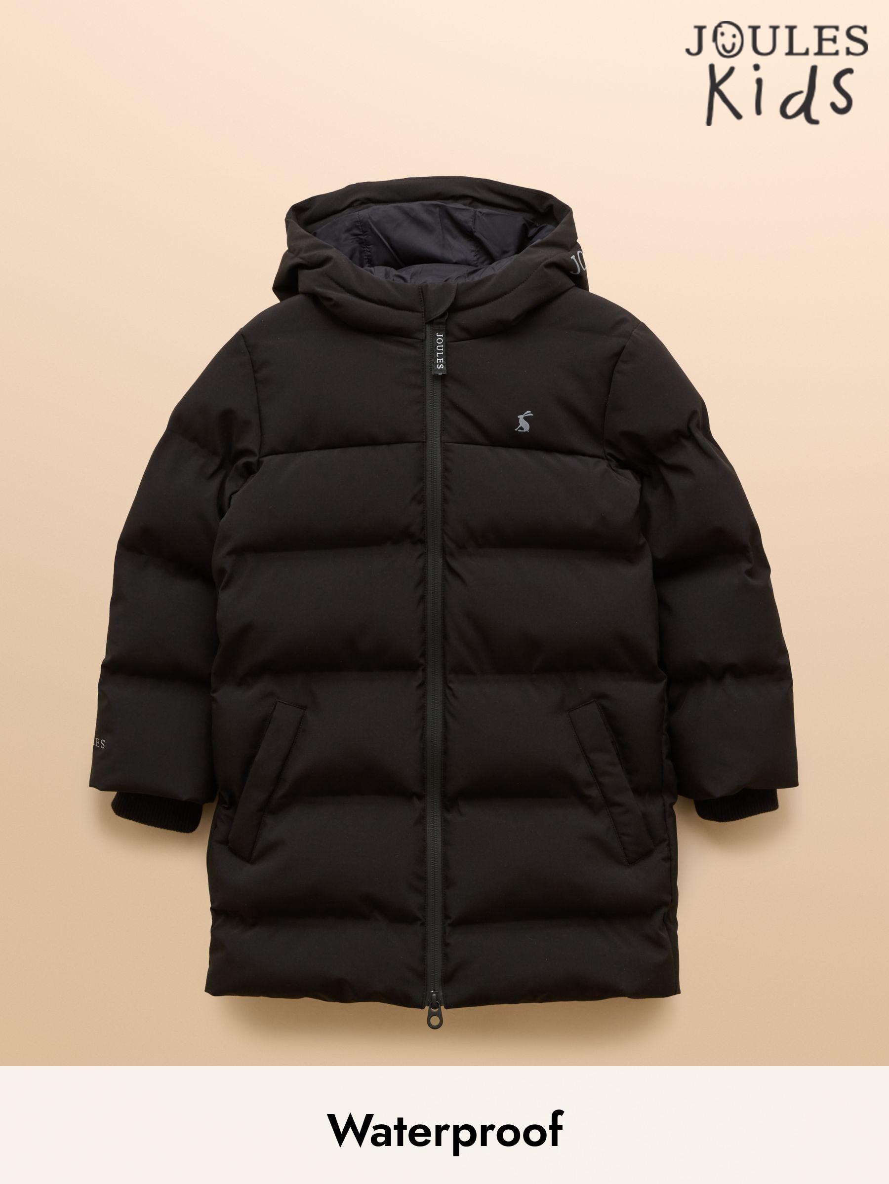 Kids' Padwell Black Waterproof Padded Coat (AP7227) | £69 - £79