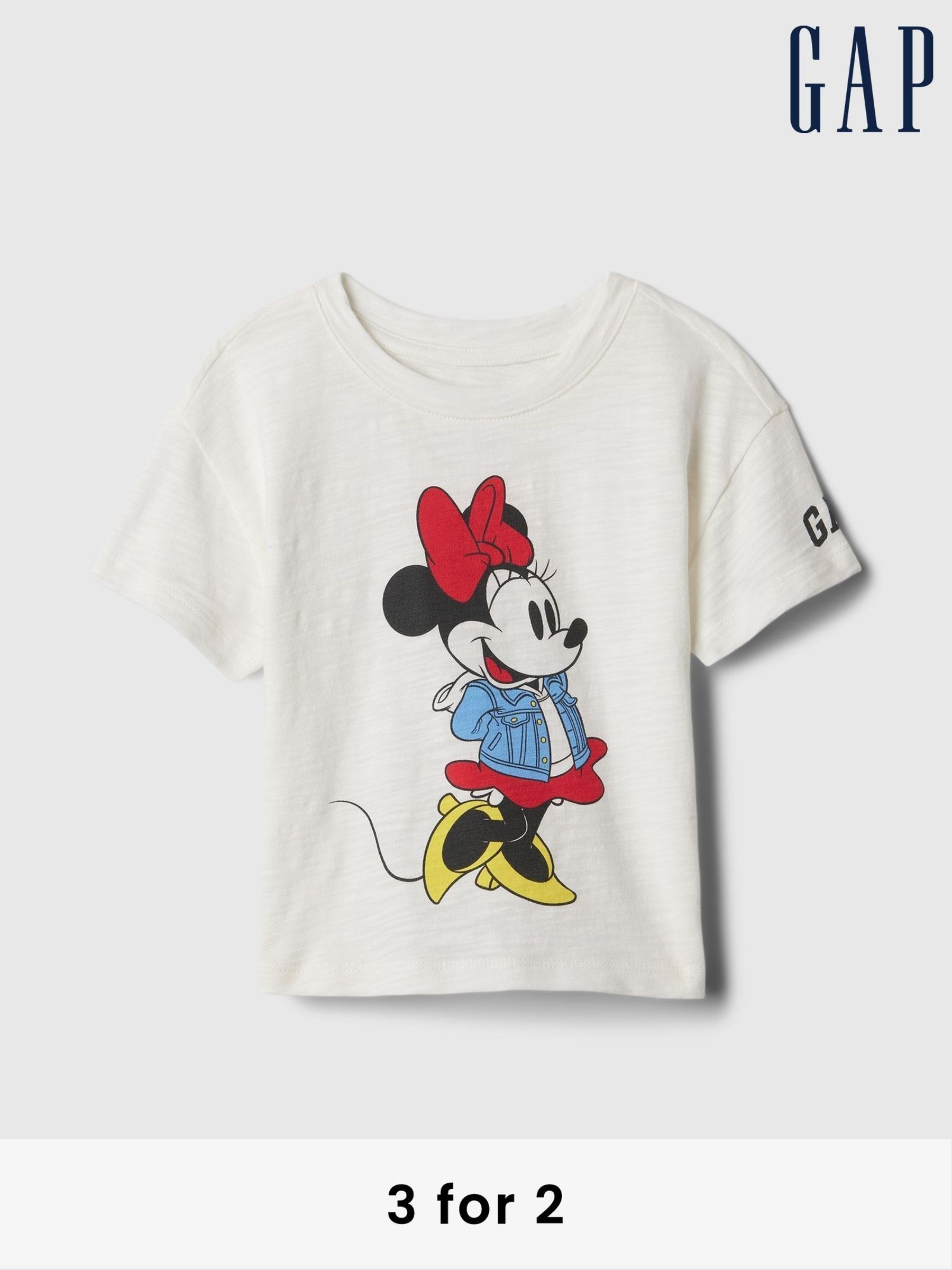 White Disney Minnie Mouse Graphic T-Shirt (6mths-5yrs) (AR0749) | £16