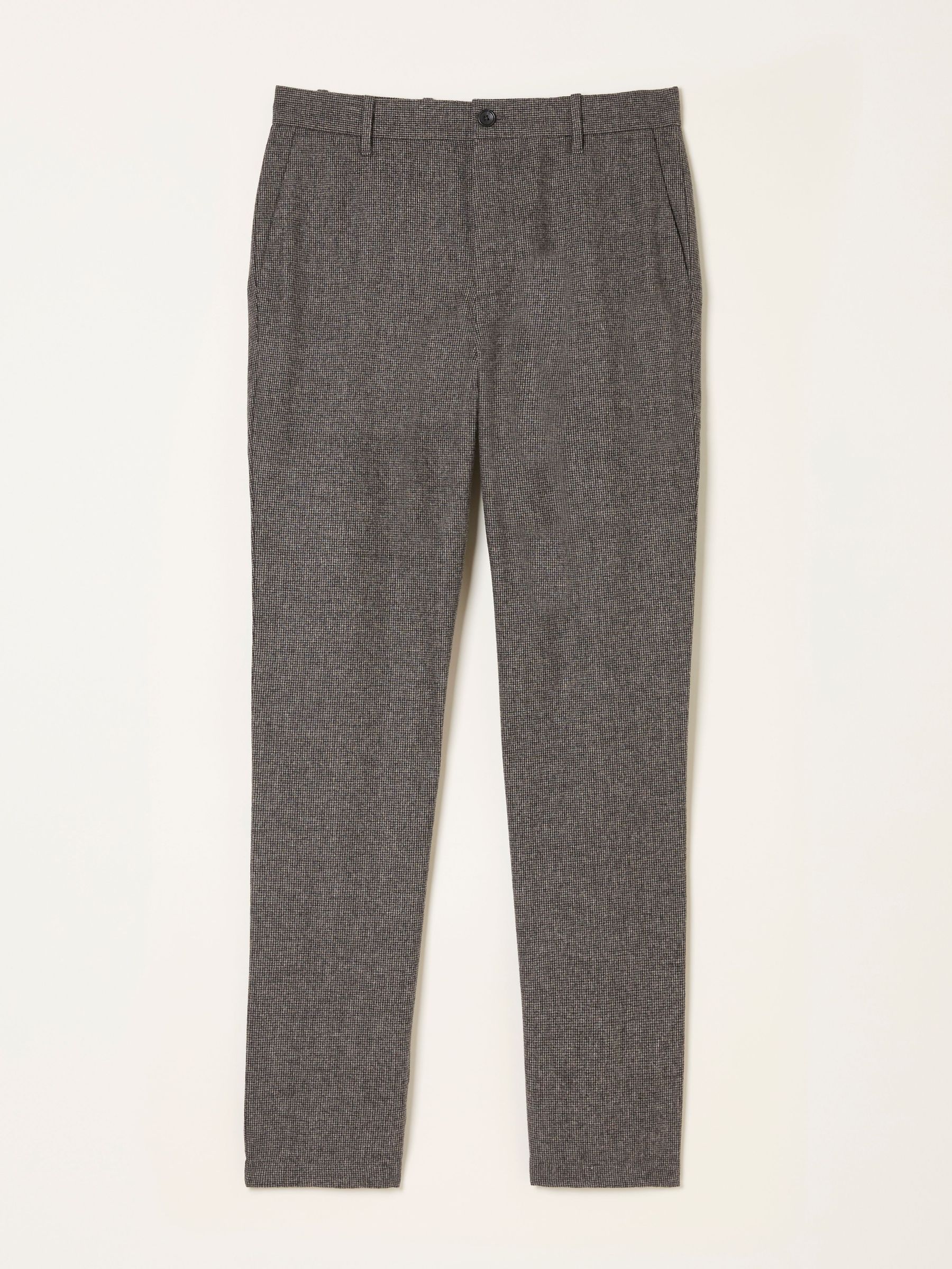Lyme Brown Tailored Fit Wool Mix Trousers (AR2353) | £65