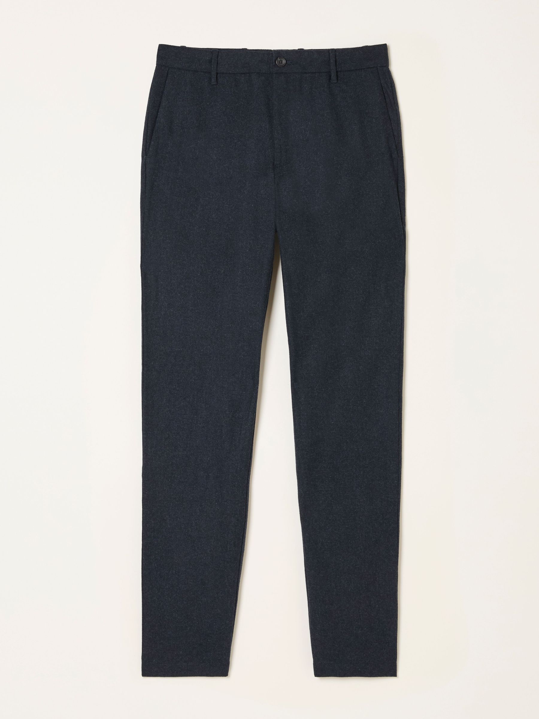 Lyme Navy Tailored Fit Wool Mix Trousers (AR2362) | £65