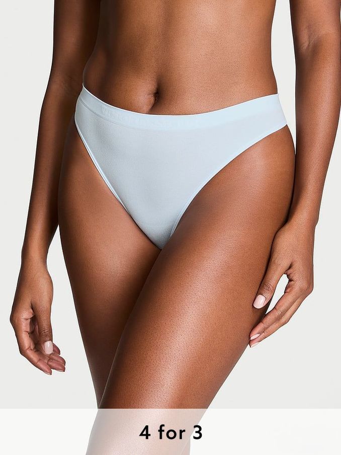 Soft Sky Blue Thong Knickers (AR3643) | £9