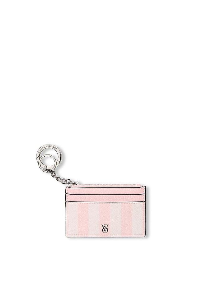 Iconic Stripe Pink Card Holder Keyring (AR3664) | £18