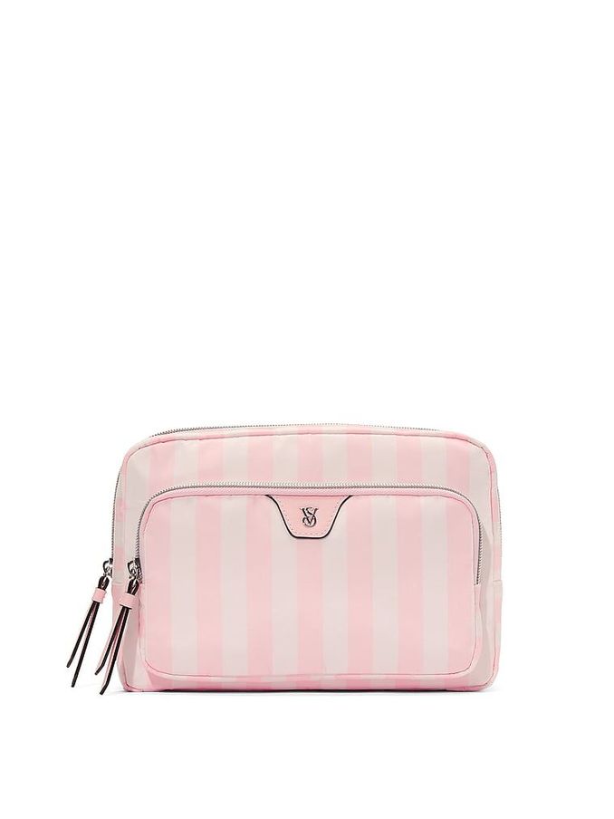 Iconic Stripe Pink Makeup Bag (AR3682) | £25