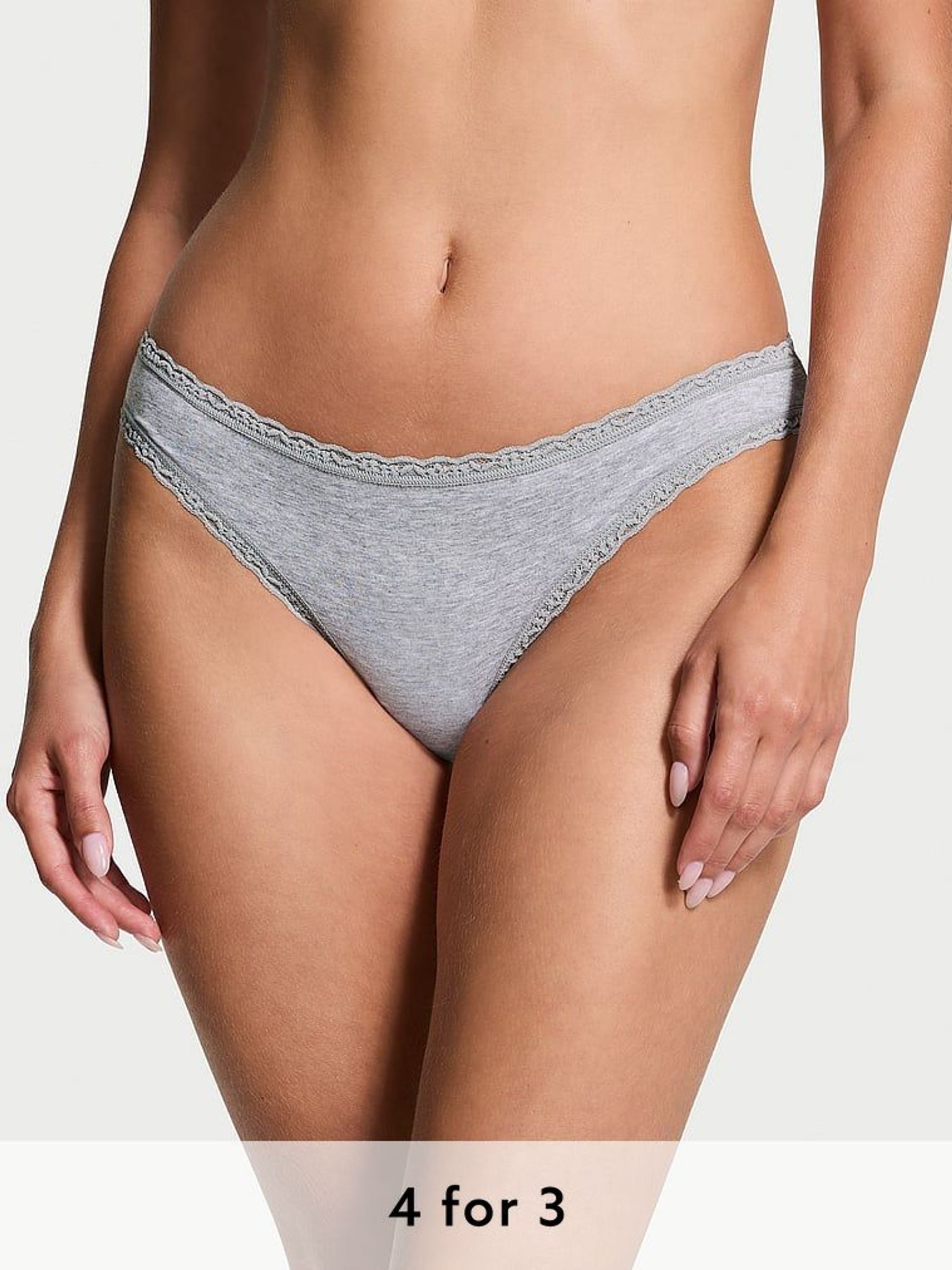 Heather Grey Bikini Knickers (AR4711) | £9