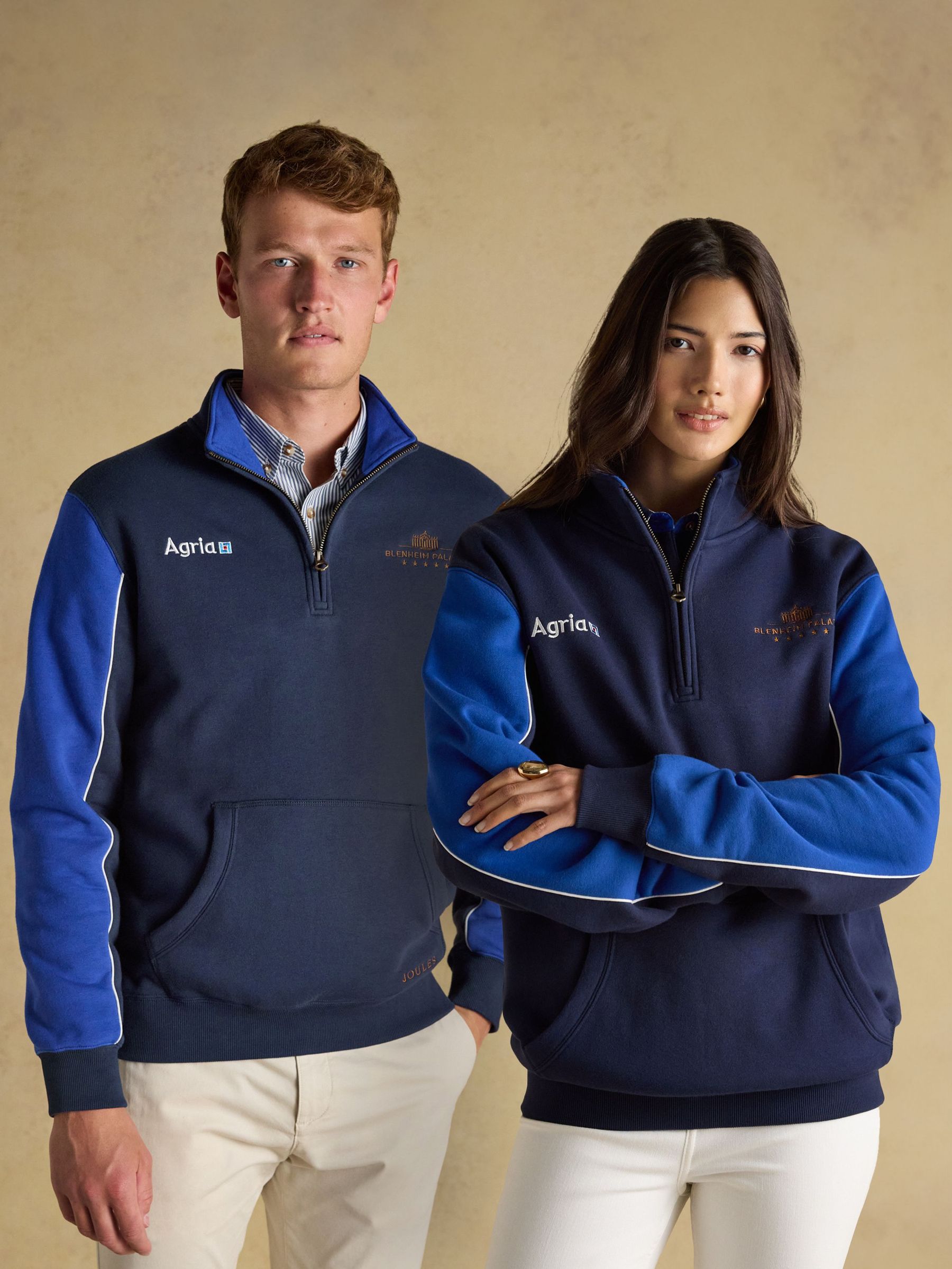Official Blenheim Navy European Championship 1/4 Zip Sweatshirt (AR4732) | £70